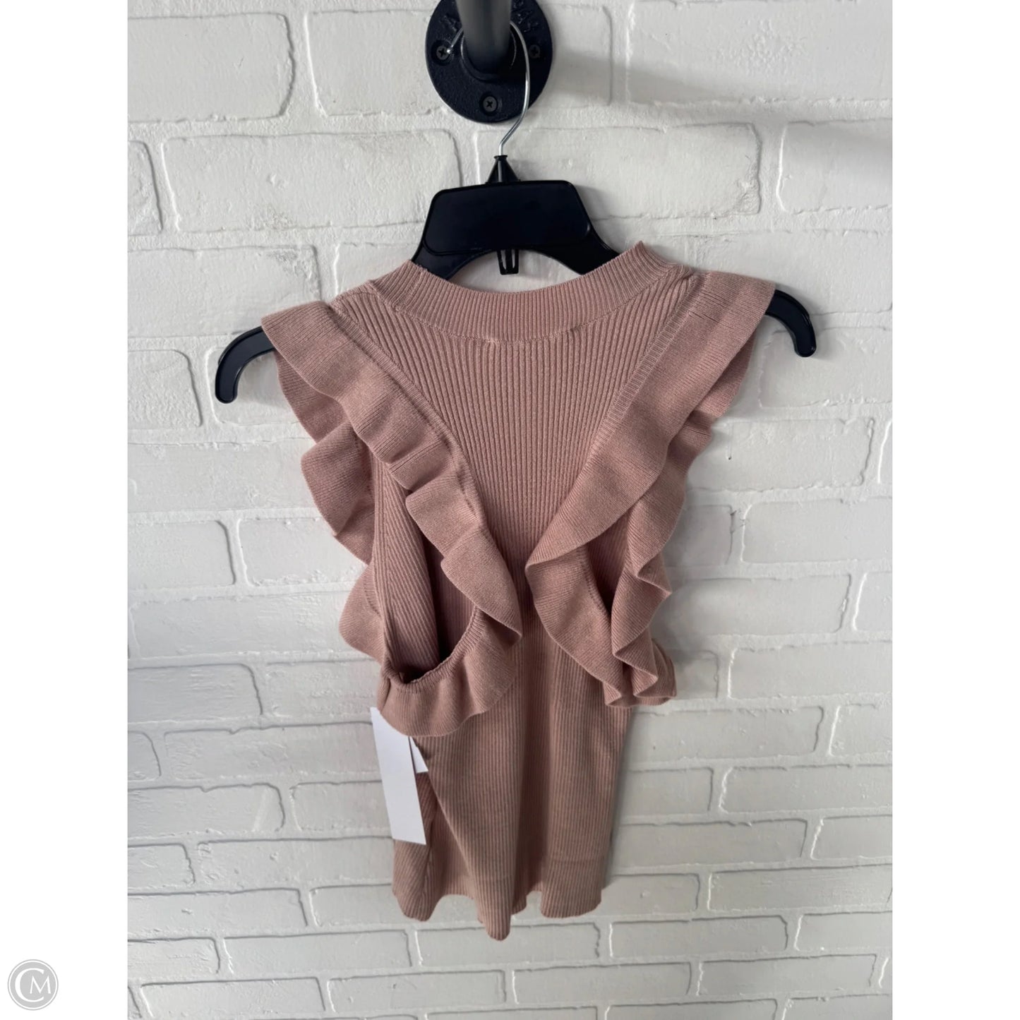 Sweater Short Sleeve By Lovestitch In Pink, Size: L
