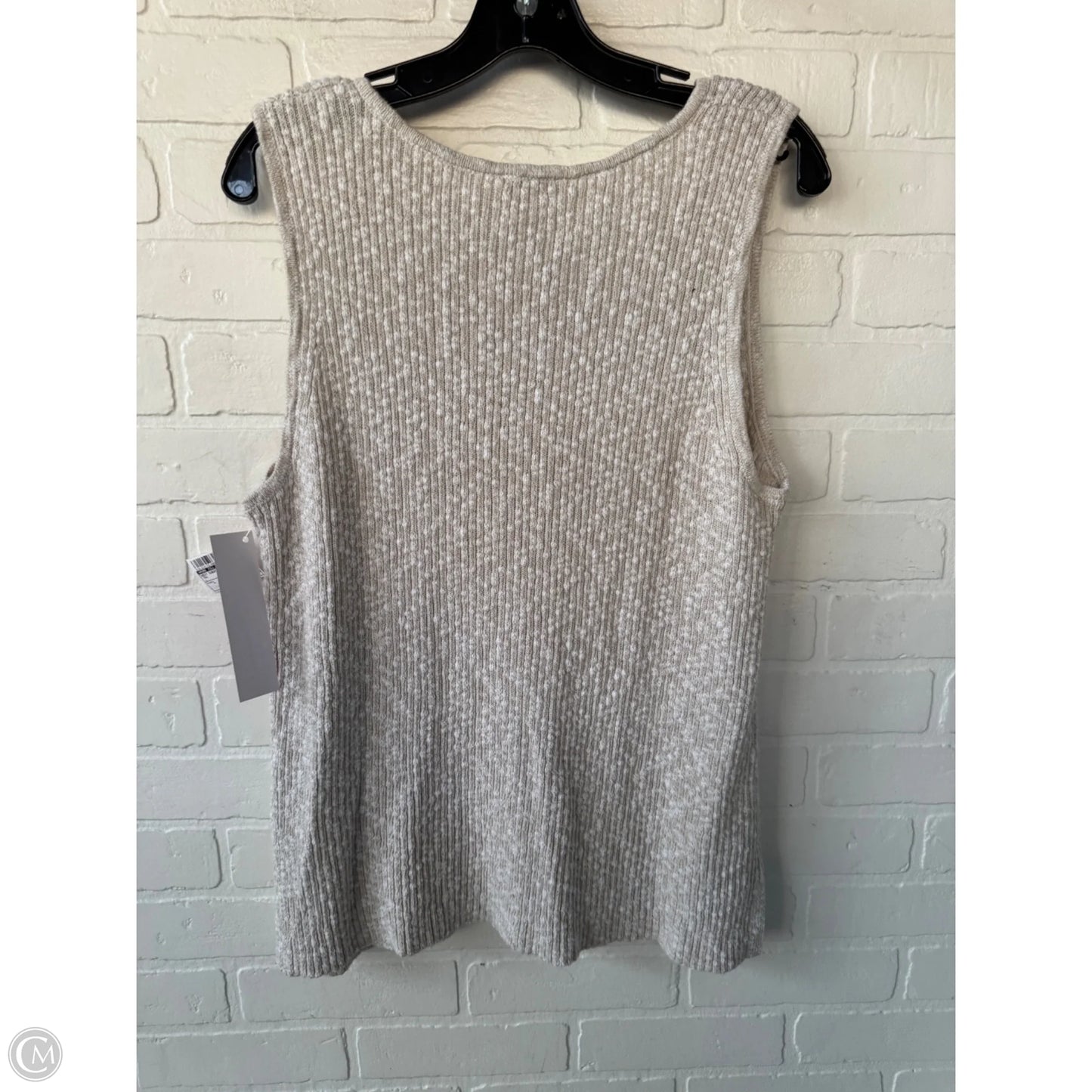 Vest Sweater By Pure Jill In Tan, Size: L