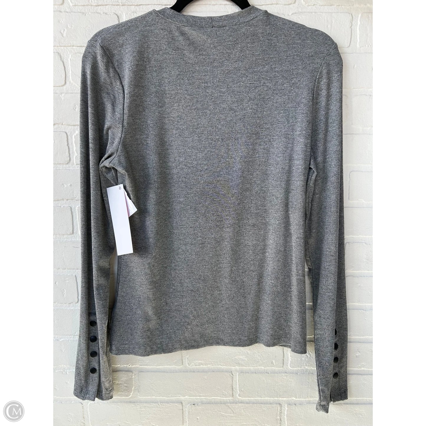 Top Long Sleeve By Lna In Grey, Size: L