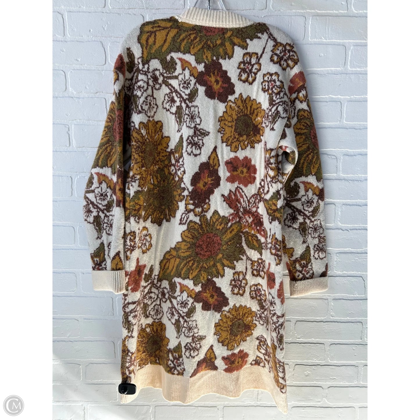 Sweater Cardigan By Not Your Daughters Jeans In Black & Grey, Size: M