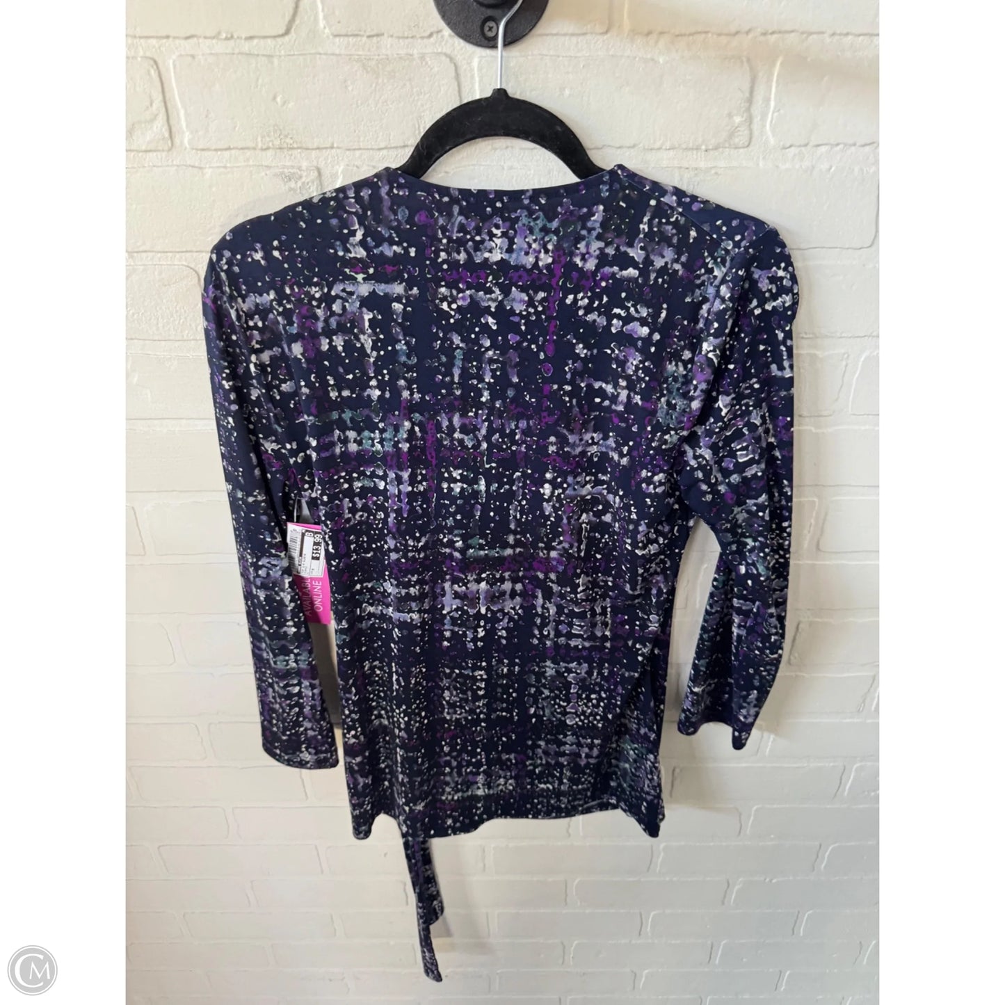 Top 3/4 Sleeve By Anne Klein In Purple, Size: M