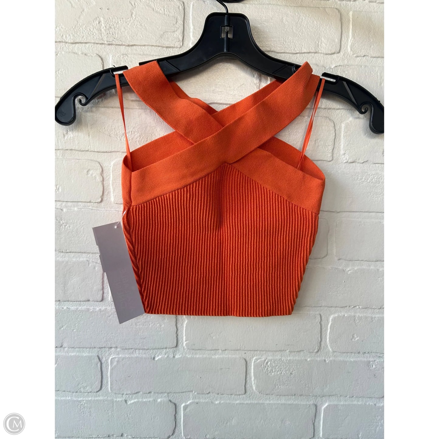 Top Sleeveless By Babaton In Orange, Size: Xxs