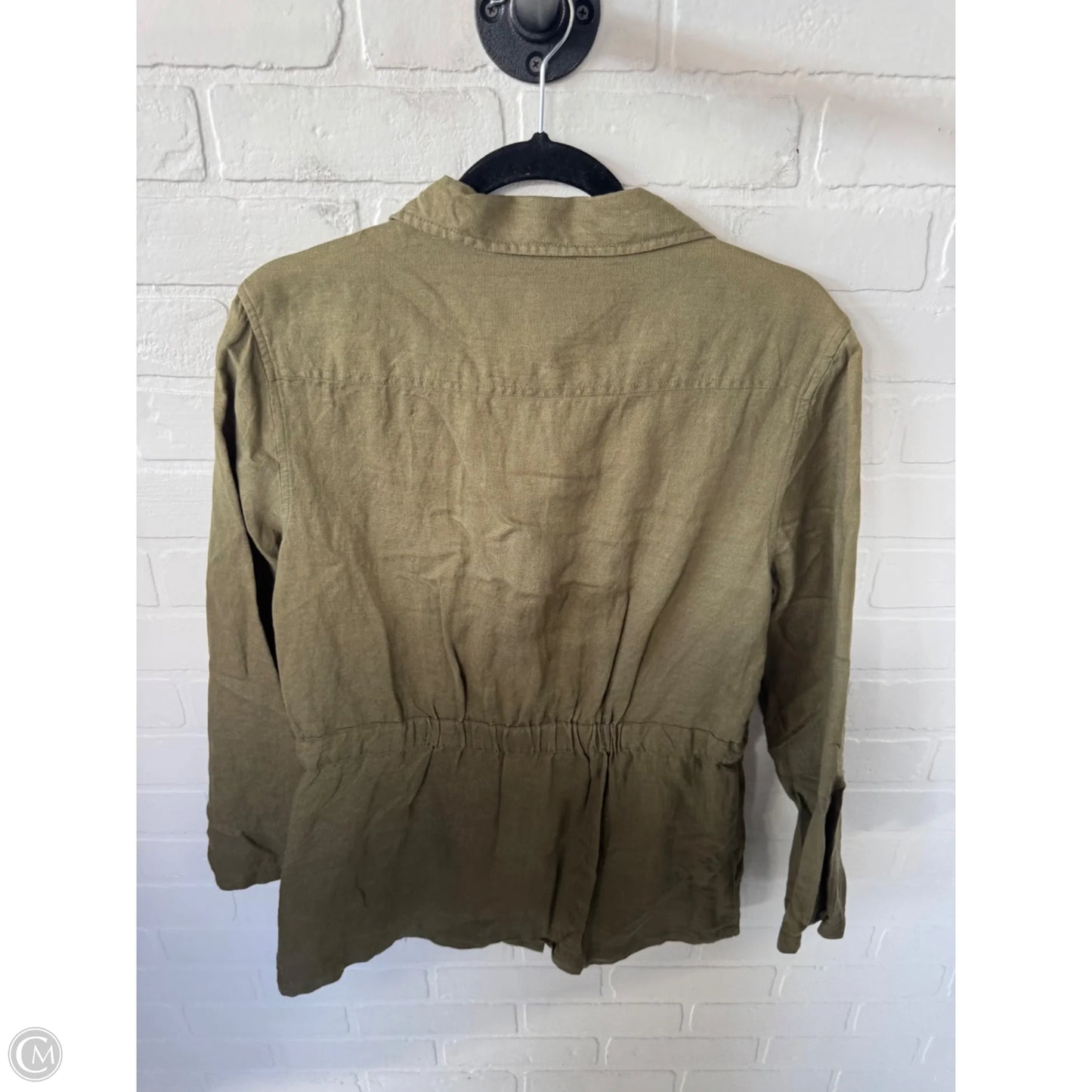 Jacket Shirt By Nicole By Nicole Miller In Green, Size: S