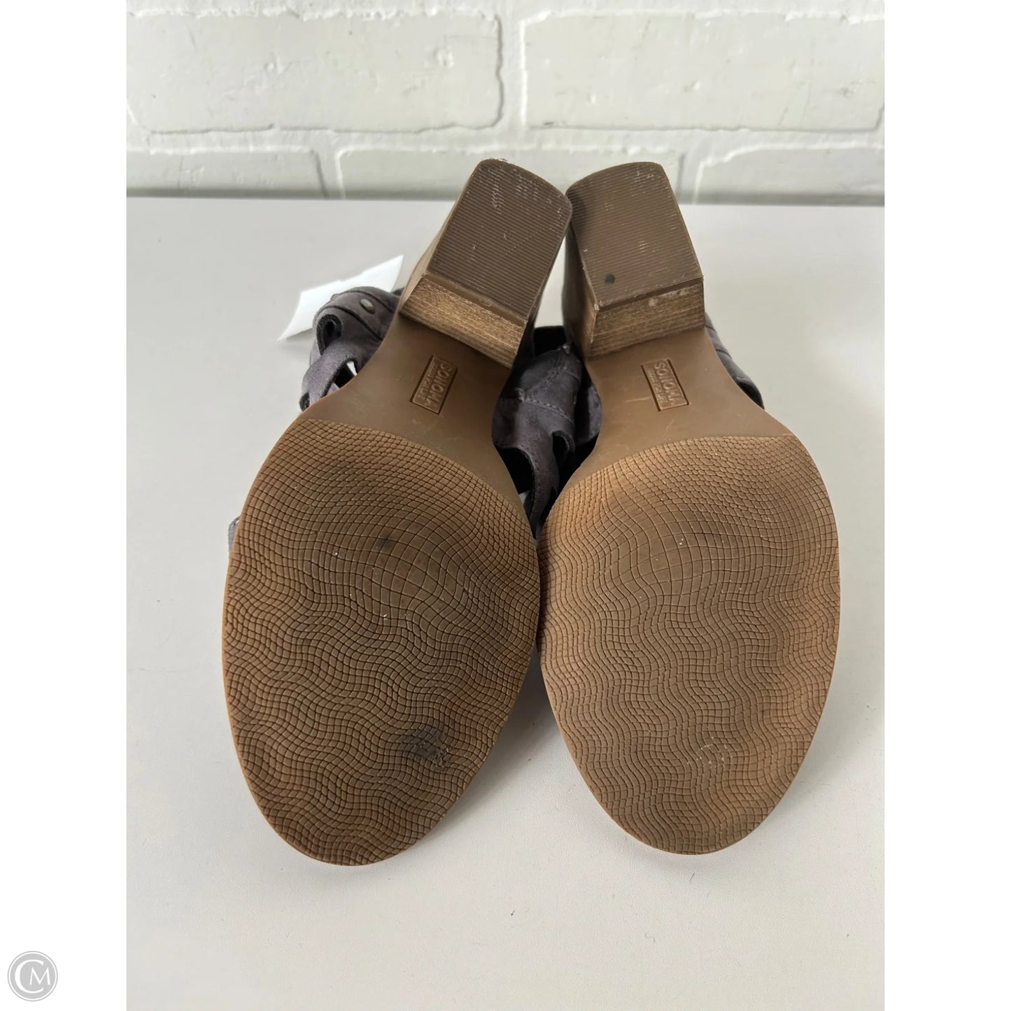 Sandals Heels Block By Sonoma In Grey, Size: 6