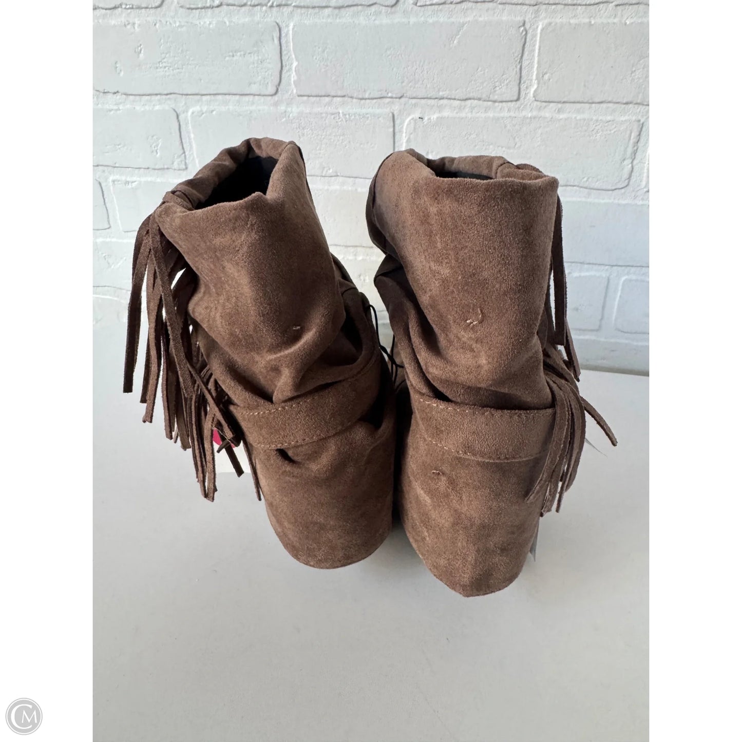 Boots Mid-calf Heels By Time And Tru In Brown, Size: 11