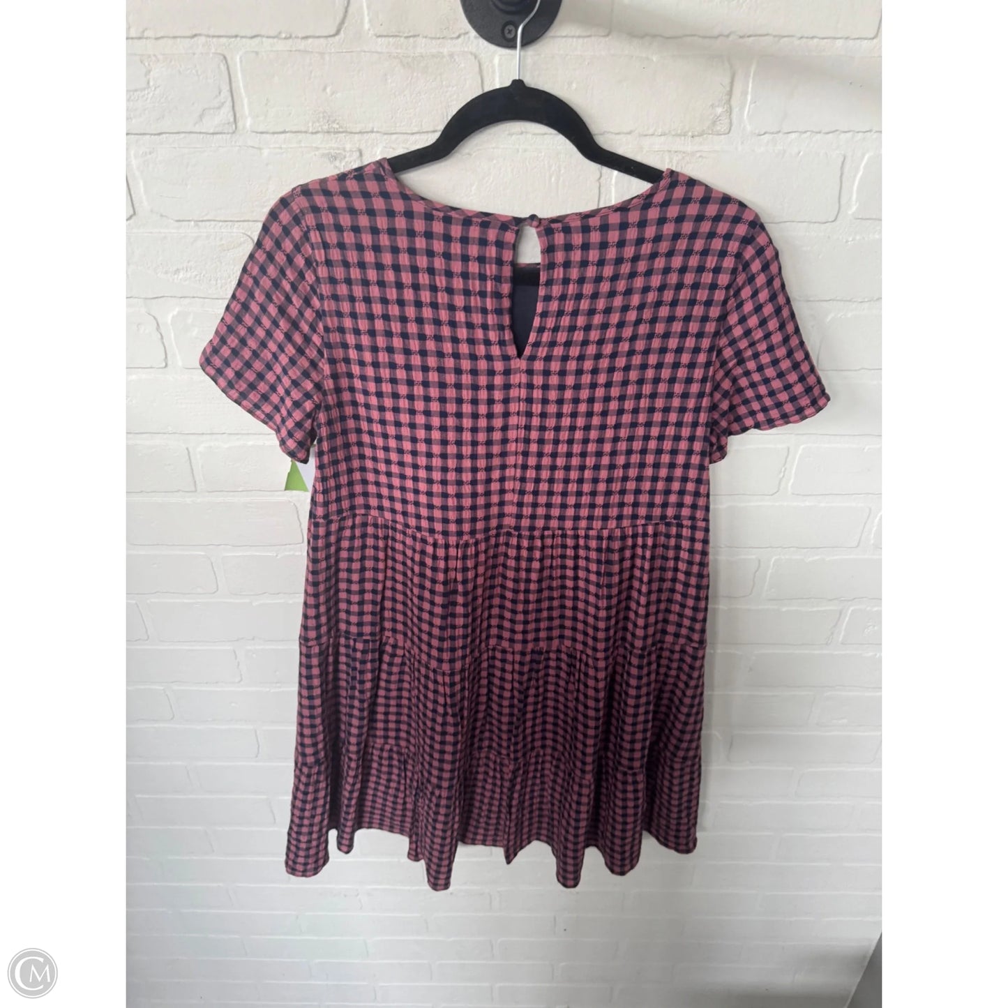 Dress Casual Short By Madewell In Blue & Pink, Size: S