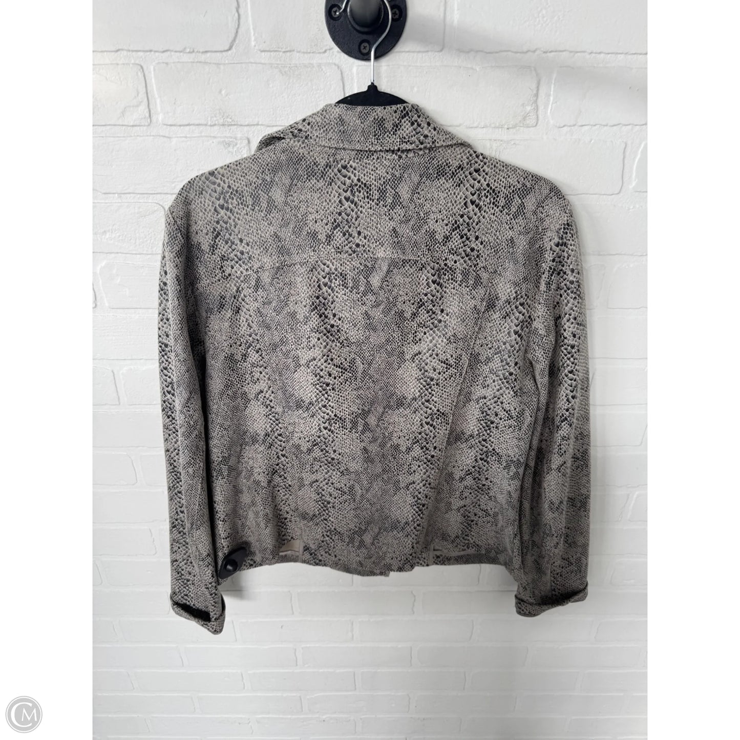 Jacket Moto By Inc In Snakeskin Print, Size: L