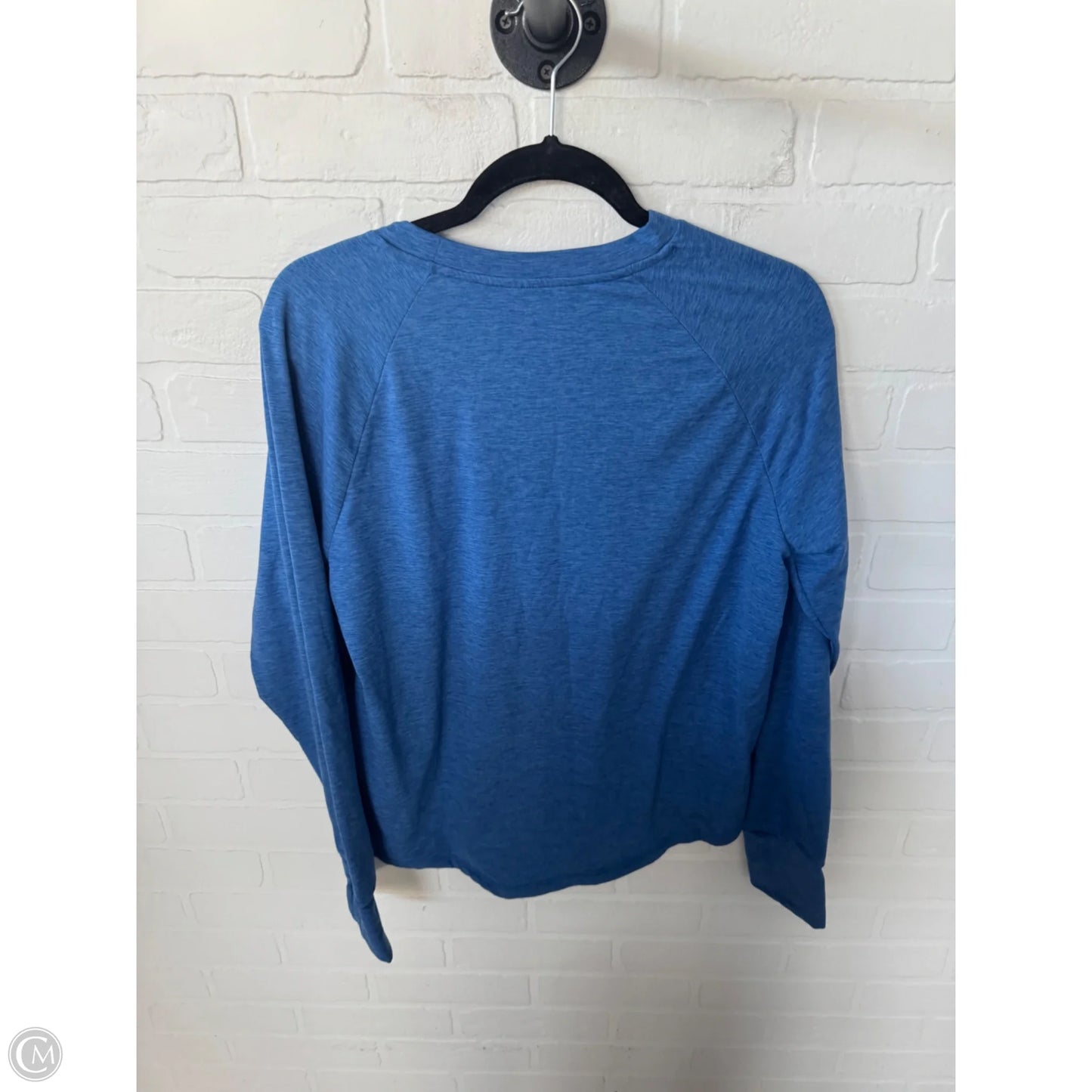 Athletic Top Long Sleeve Crewneck By Members Mark In Blue, Size: L