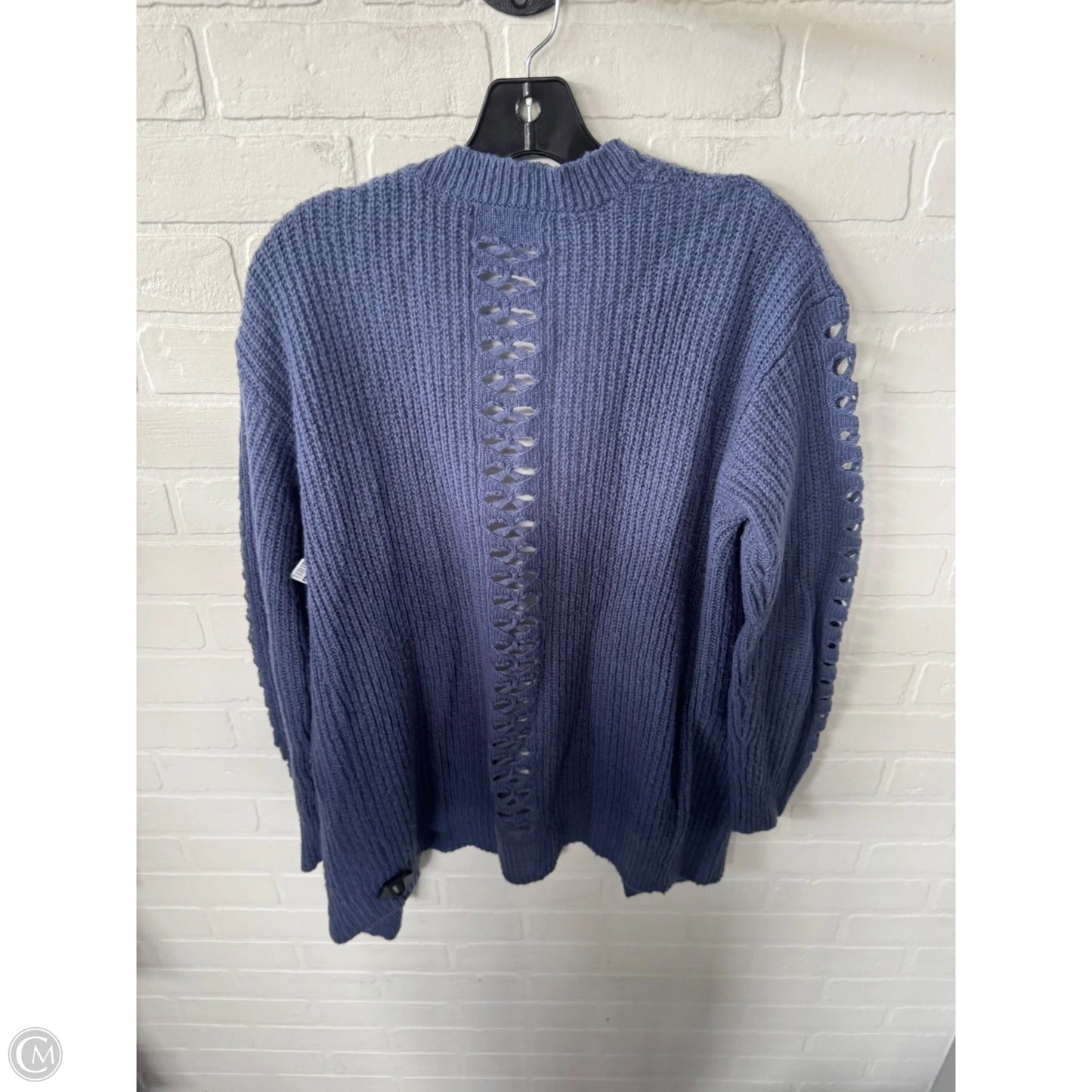 Sweater Cardigan By Clothes Mentor In Blue, Size: L