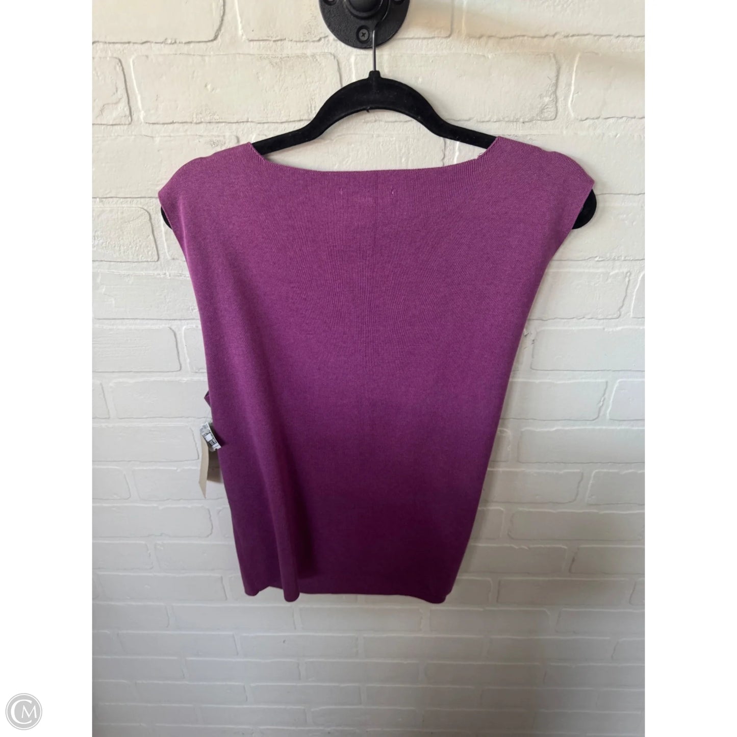 Vest Sweater By Coldwater Creek In Purple, Size: Xl