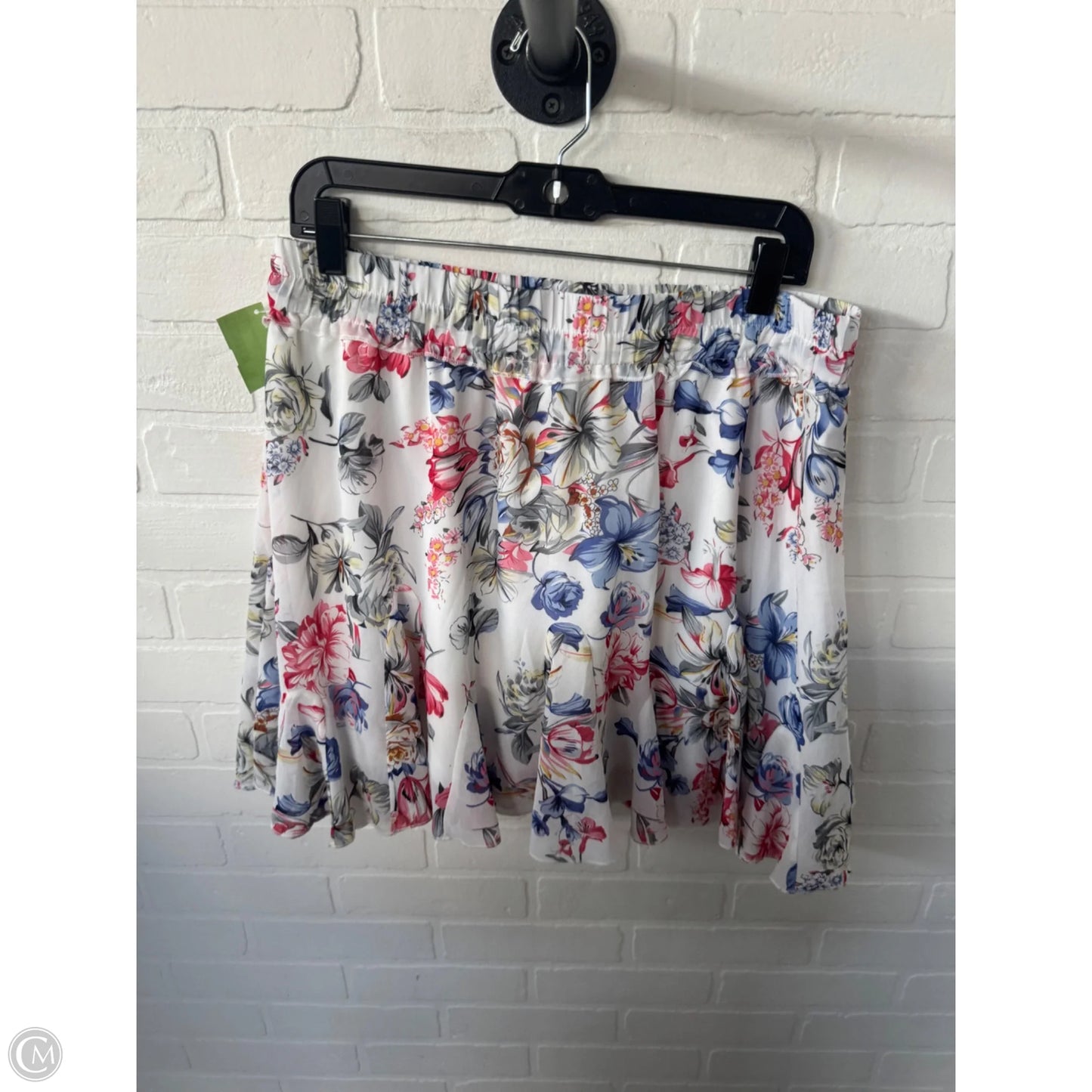 Skirt Mini & Short By Prettygarden In Blue & White, Size: 16