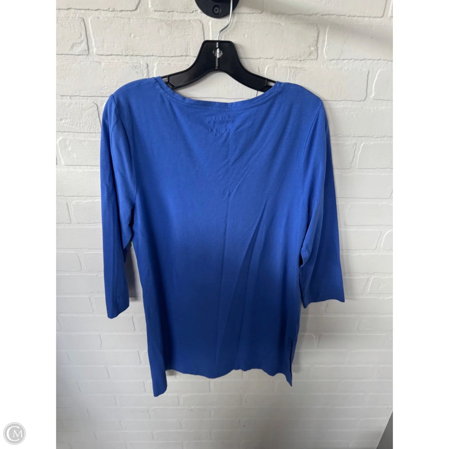 Tunic 3/4 Sleeve By Chicos In Blue, Size: M