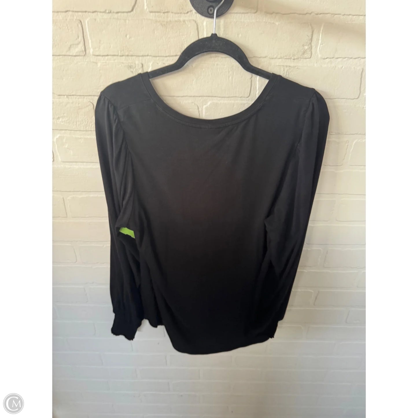 Top Long Sleeve By Chicos In Black, Size: L
