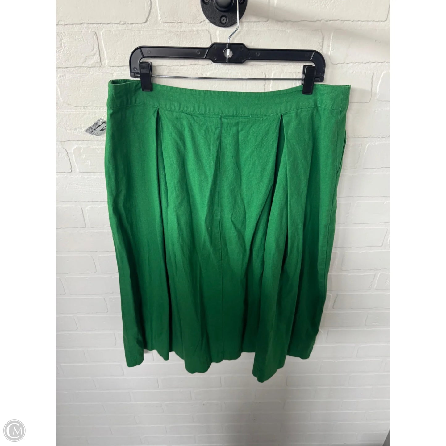 Skirt Midi By Who What Wear In Green, Size: 16