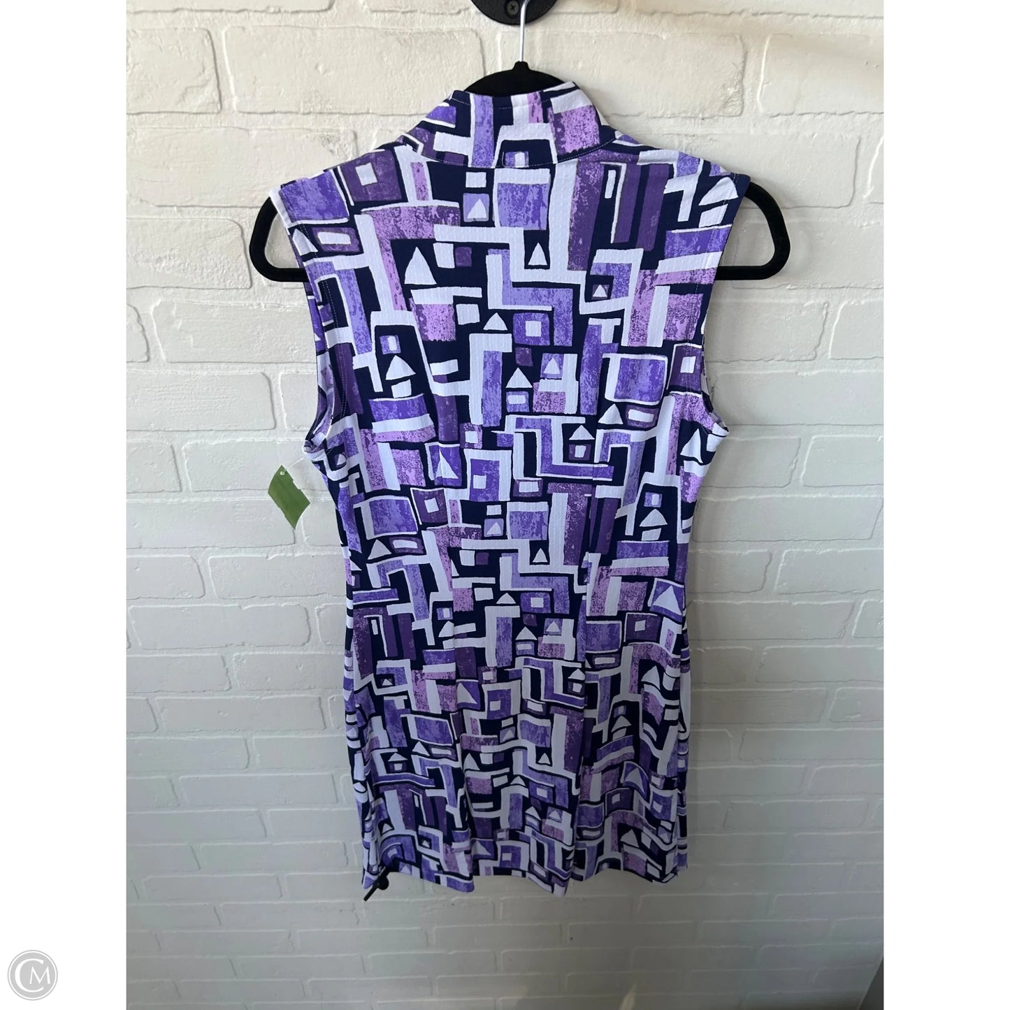 Athletic Dress By Ibkul In Purple & White, Size: S