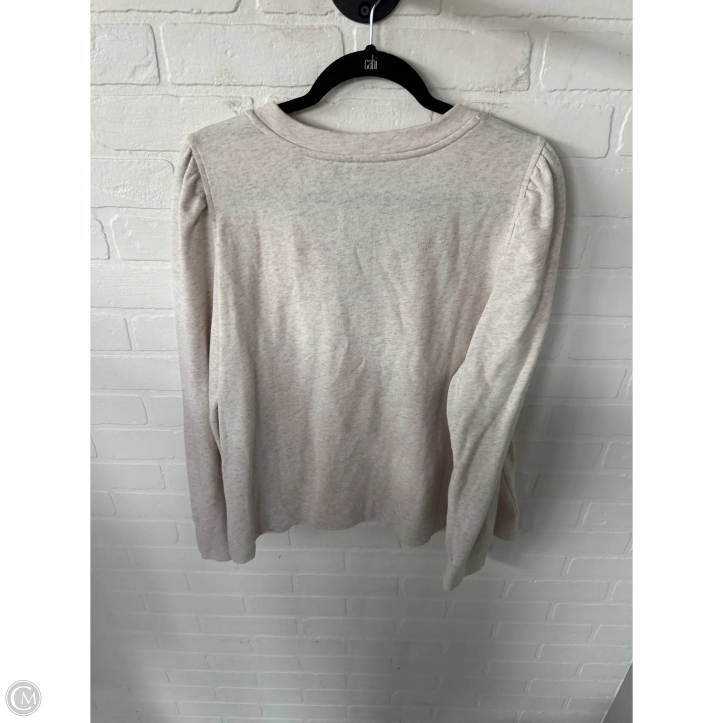 Sweatshirt Crewneck By Loft In Tan, Size: Xl