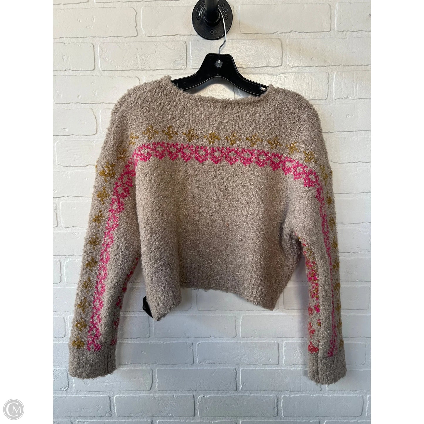 Sweater By Natural Life In Pink & Tan, Size: Xs