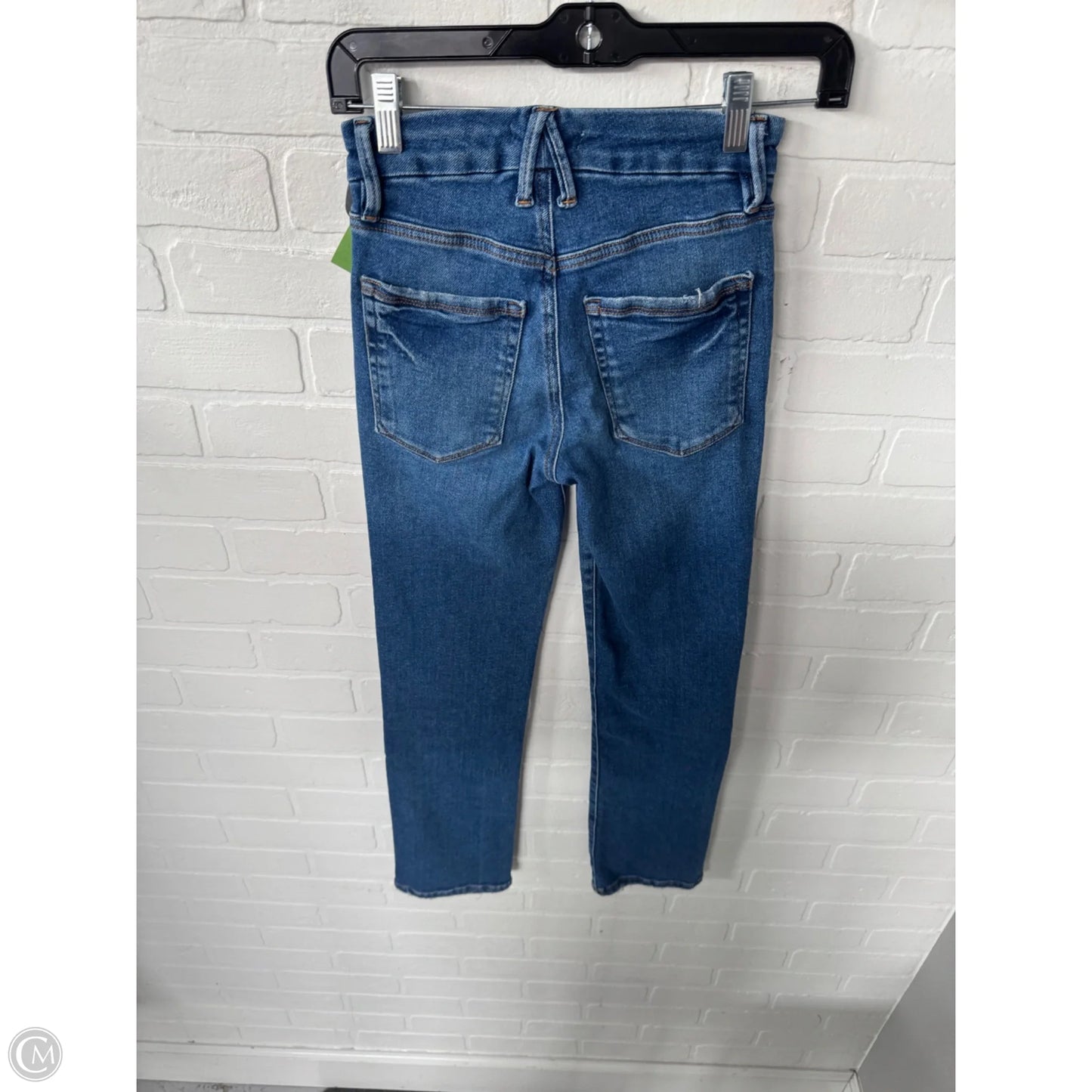 Jeans Straight By Good American In Blue Denim, Size: 0