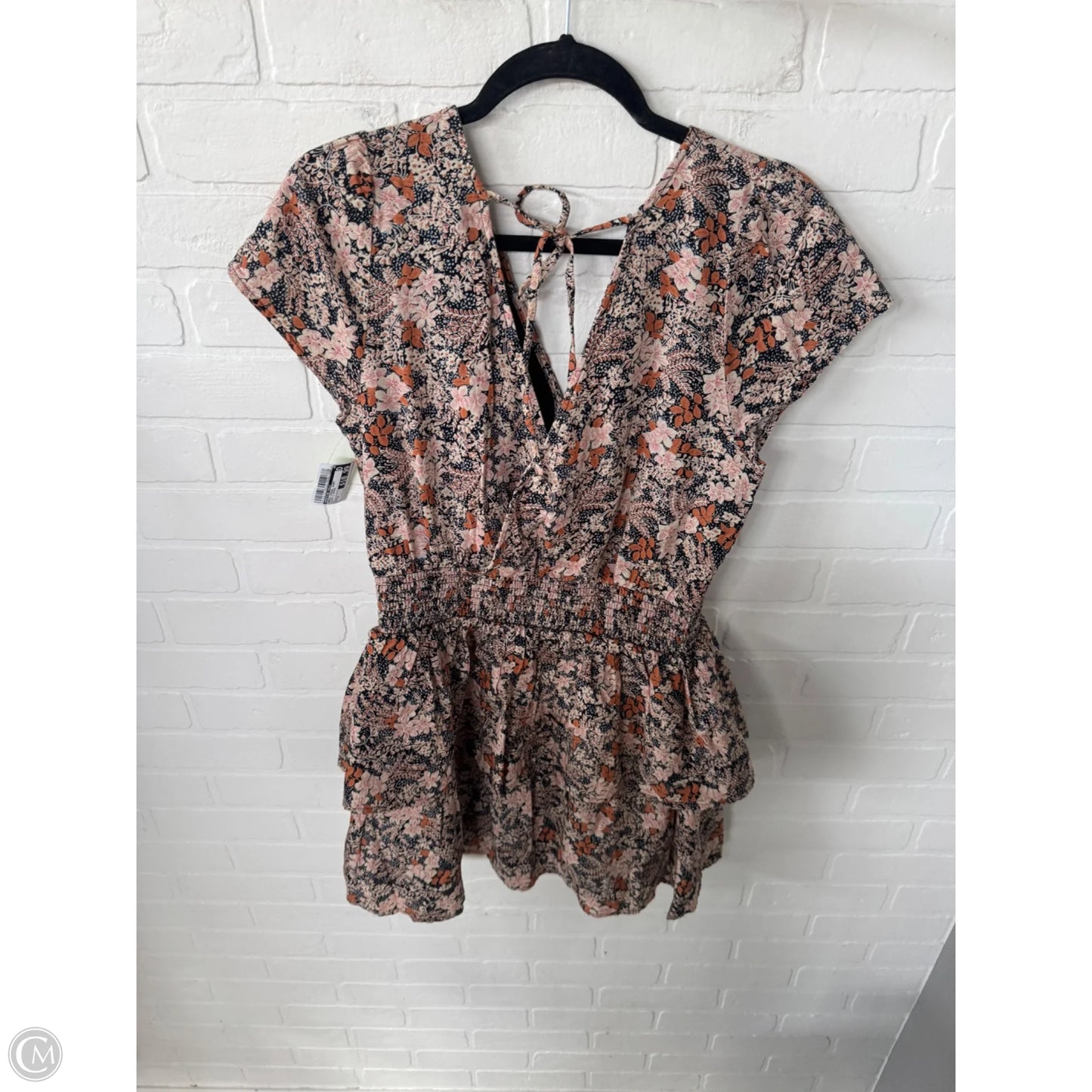 Dress Casual Short By American Eagle In Black & Orange, Size: M
