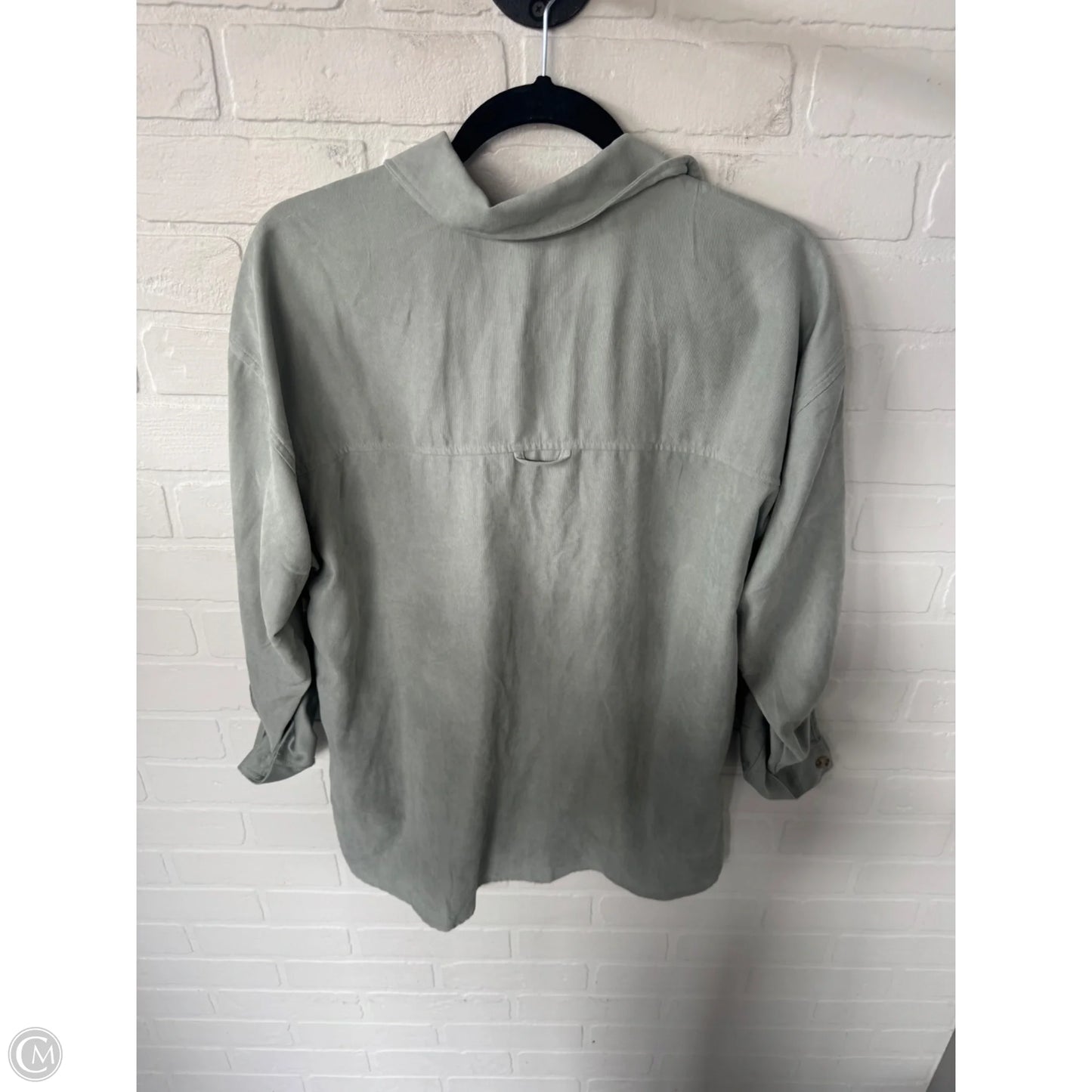 Jacket Shirt By Magnolia In Green, Size: S