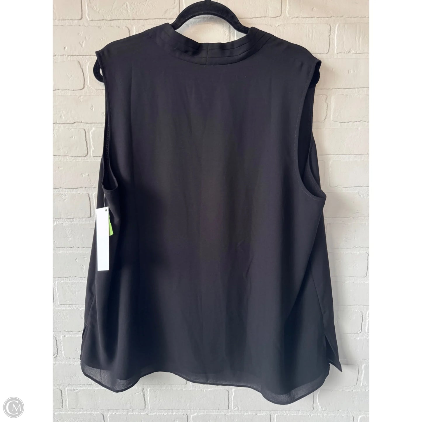 Top Sleeveless By Chicos In Black, Size: Xxl