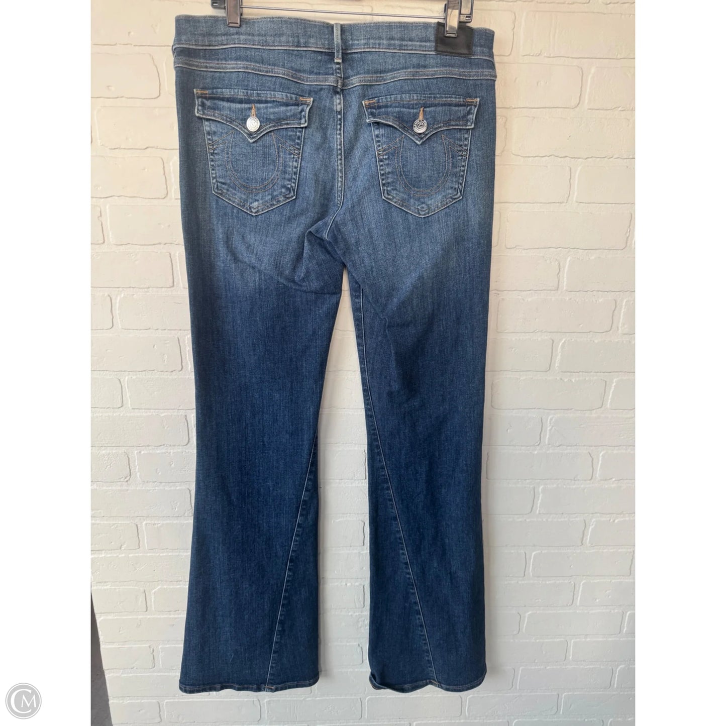 Jeans Flared By True Religion In Blue Denim, Size: 14