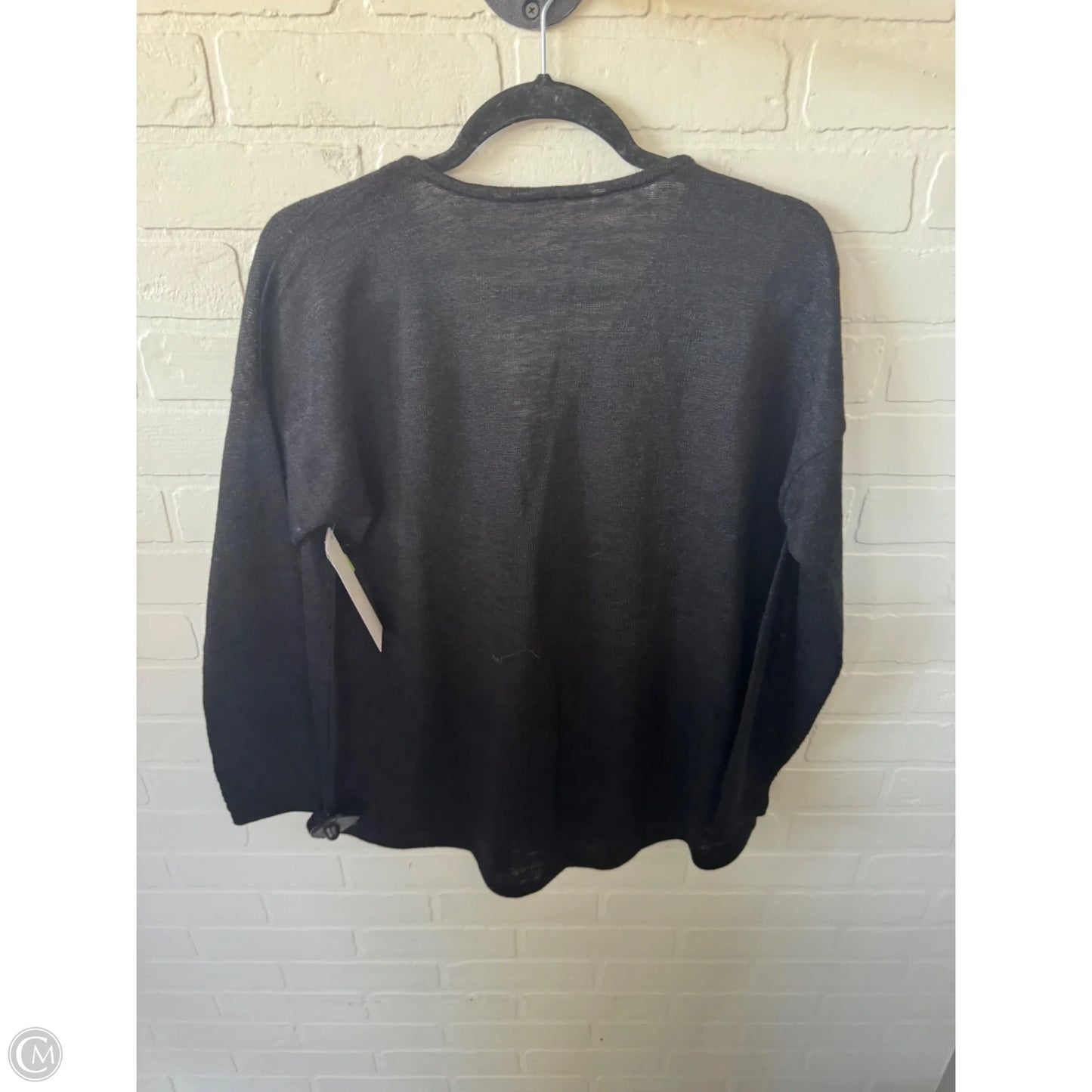 Sweater By Soft Surroundings In Black & Gold, Size: L