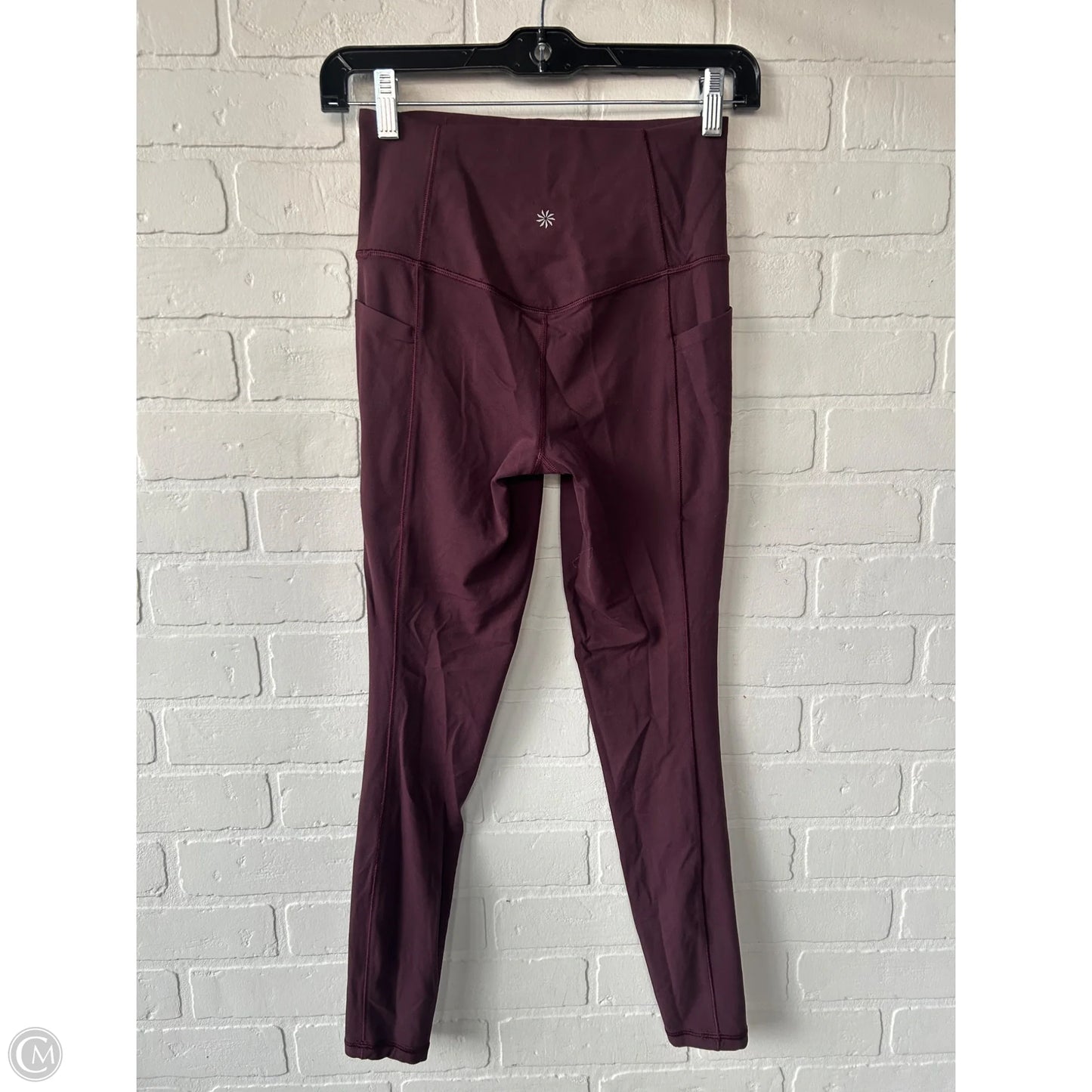 Athletic Leggings By Athleta In Purple, Size: 0