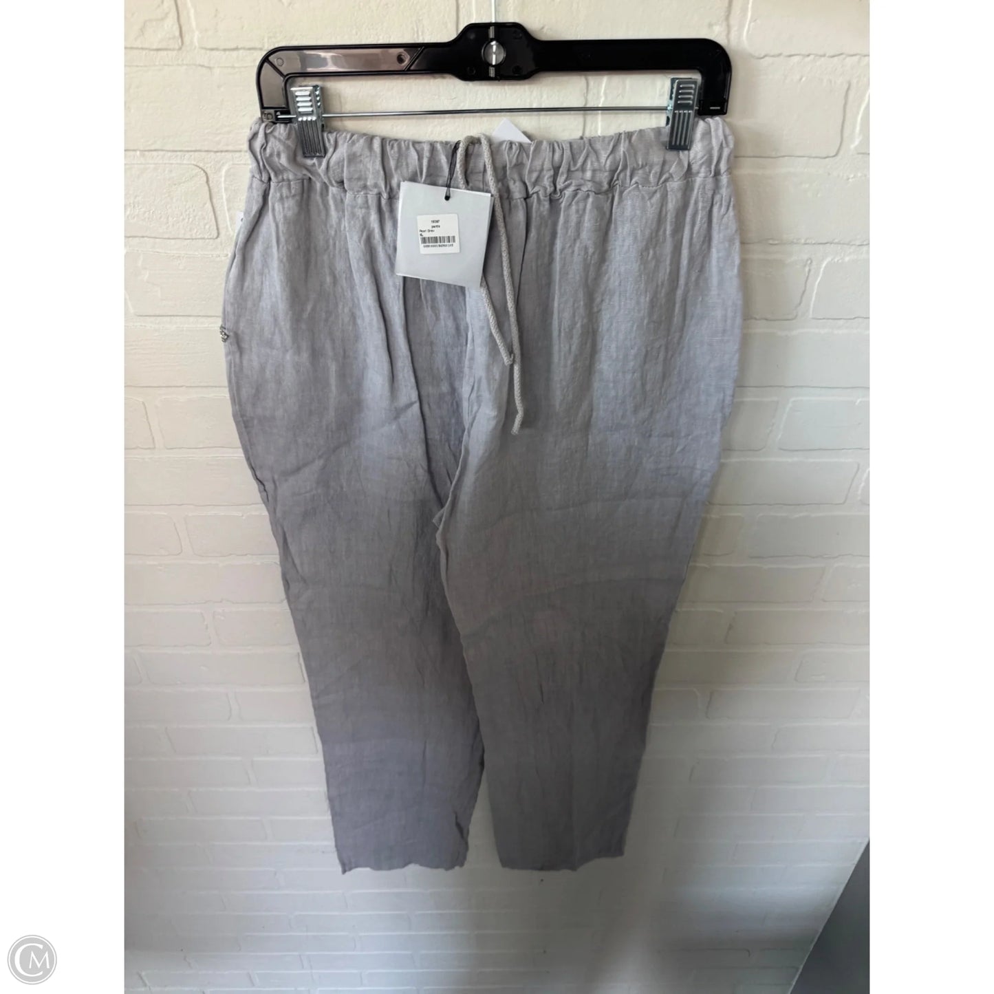 Pants Linen By Clothes Mentor In Grey, Size: 16