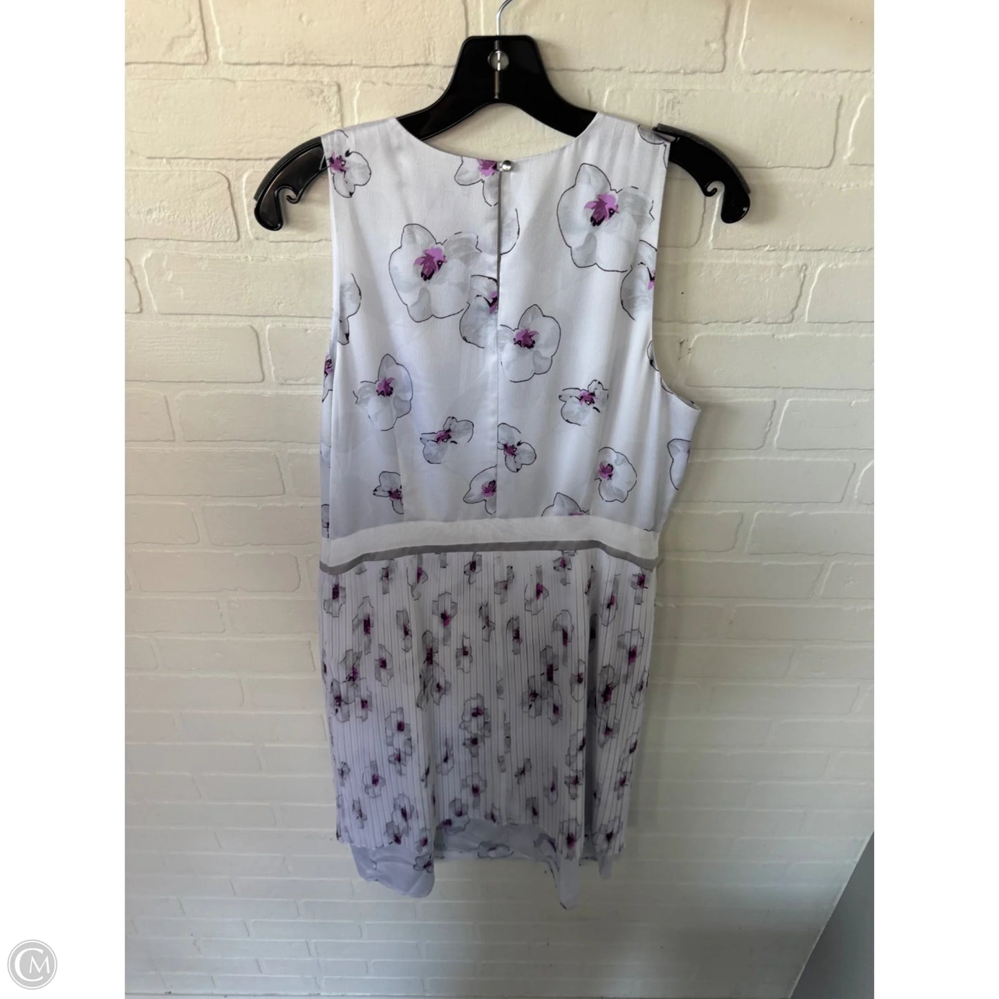 Dress Party Short By Banana Republic In Grey & Purple, Size: M
