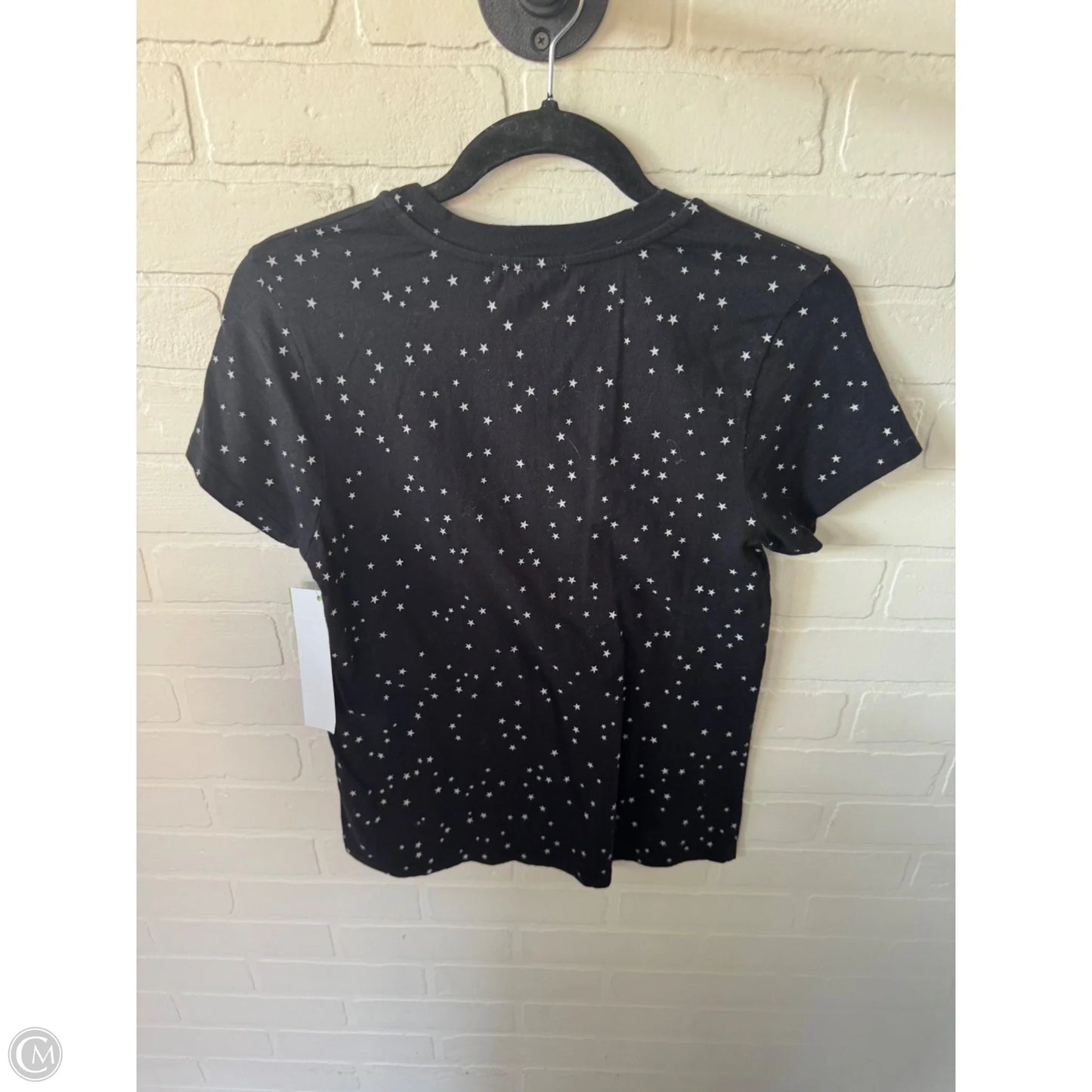 Top Short Sleeve Basic By Sundry In Black & Grey, Size: Xs