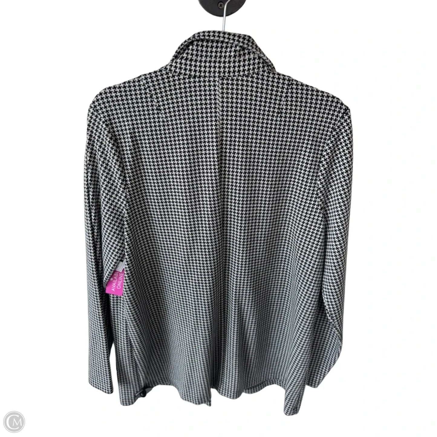 Blazer By J. Jill In Black & Cream, Size: L