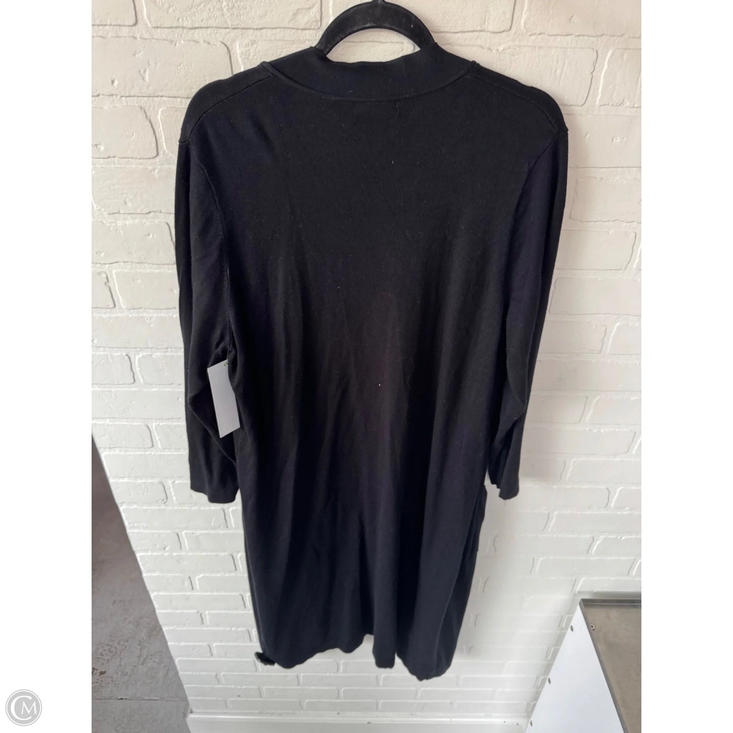 Sweater Cardigan By T Tahari In Black, Size: 1x
