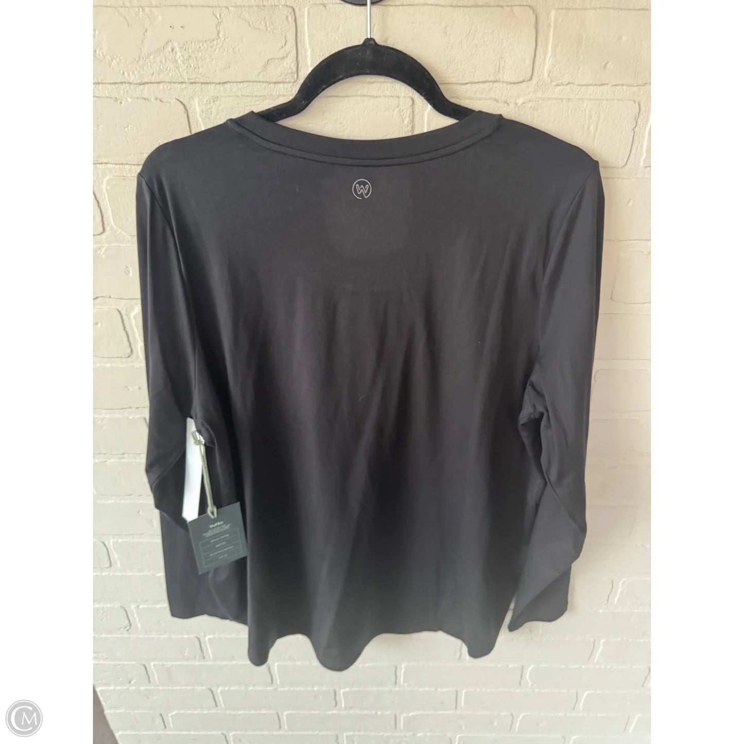 Top Long Sleeve By Clothes Mentor In Black, Size: 1x