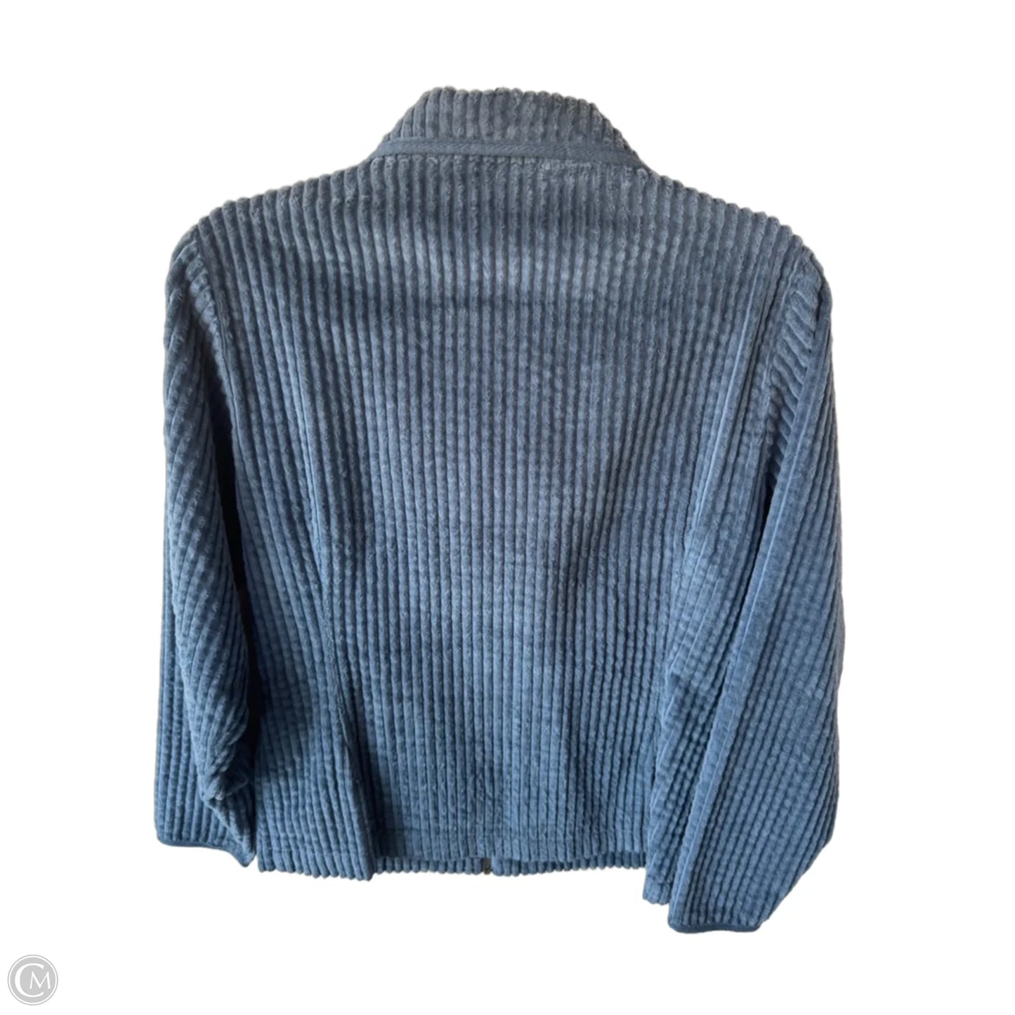 Jacket Shirt By Woolrich In Blue, Size: S
