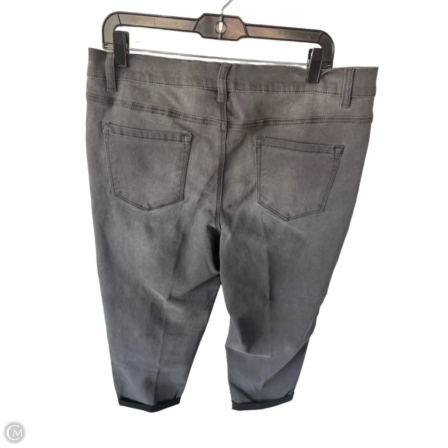 Jeans Straight By Dg2 In Grey Denim, Size: 16