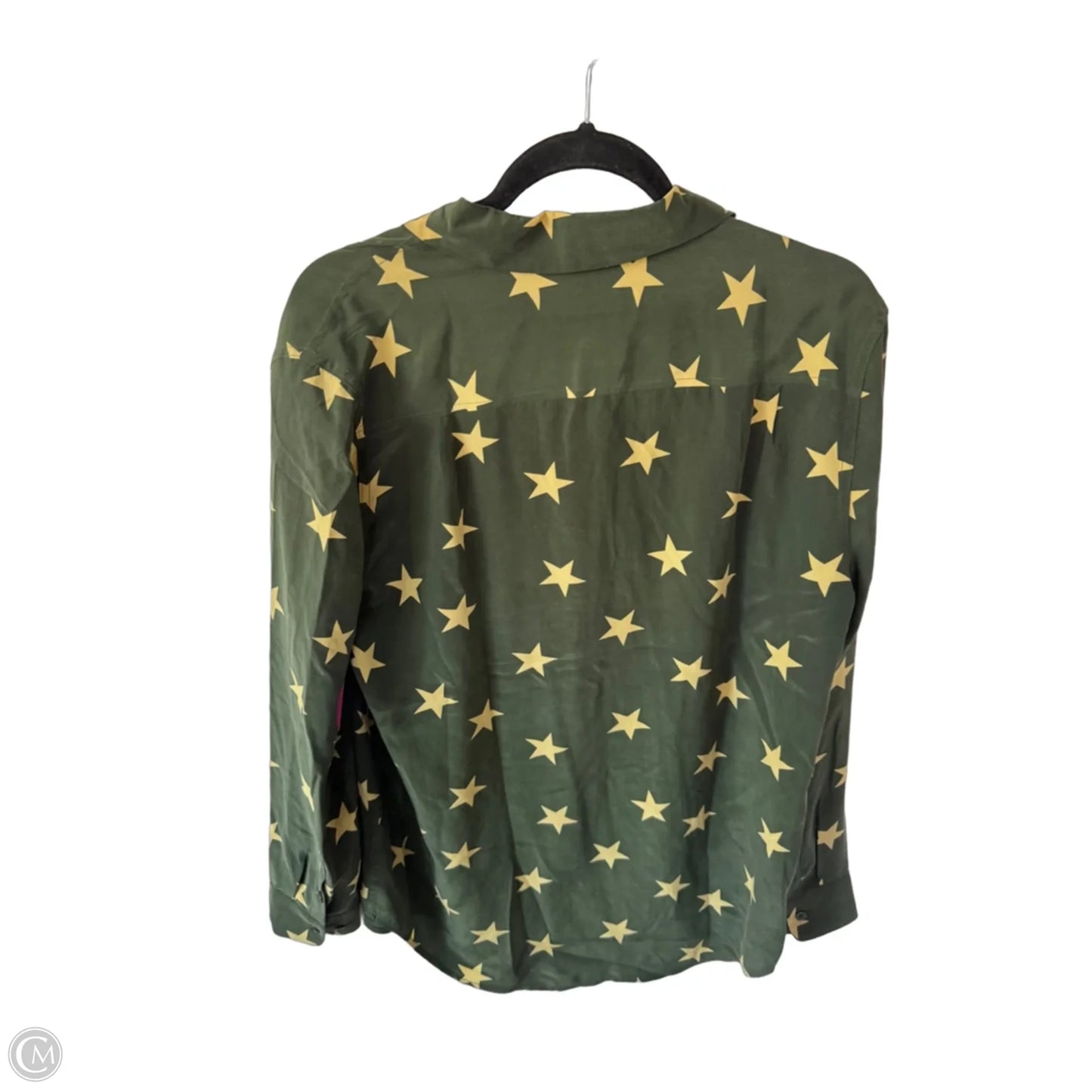 Top Long Sleeve By Equipment In Green, Size: M