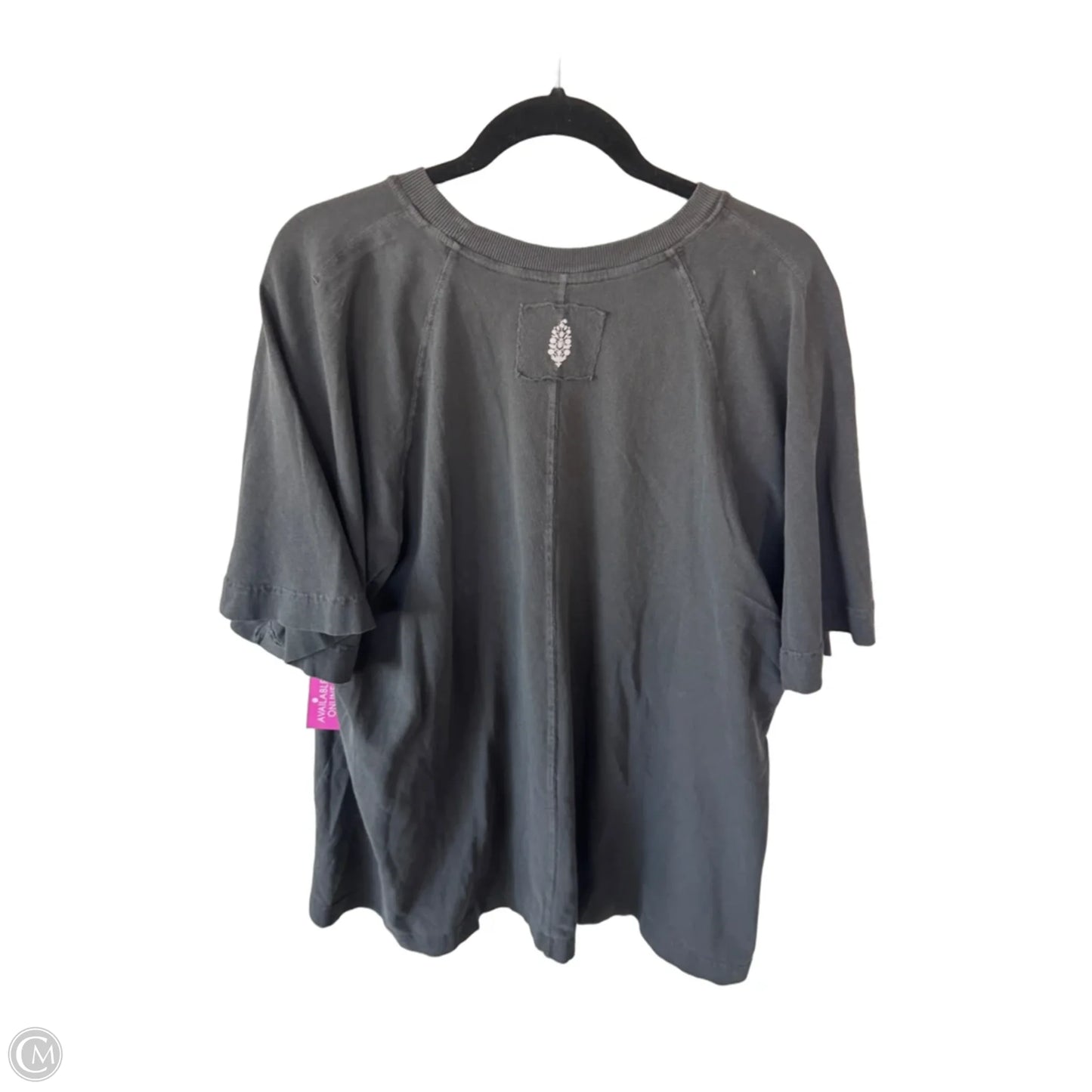 Top Short Sleeve By Free People In Grey, Size: Xl