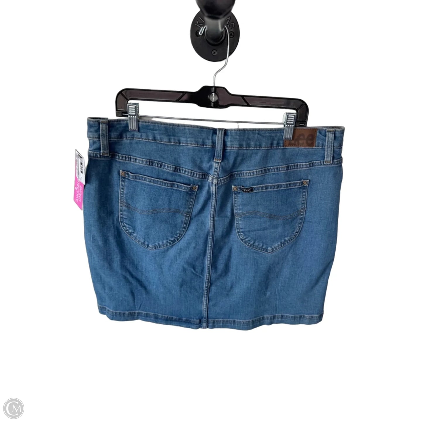 Skirt Maxi By Lee In Blue Denim, Size: 18