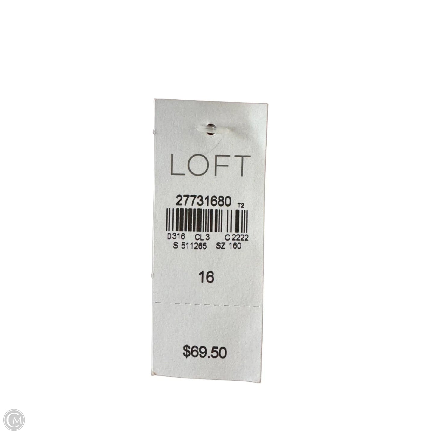 Dress Casual Short By Loft In Black & White, Size: Xl