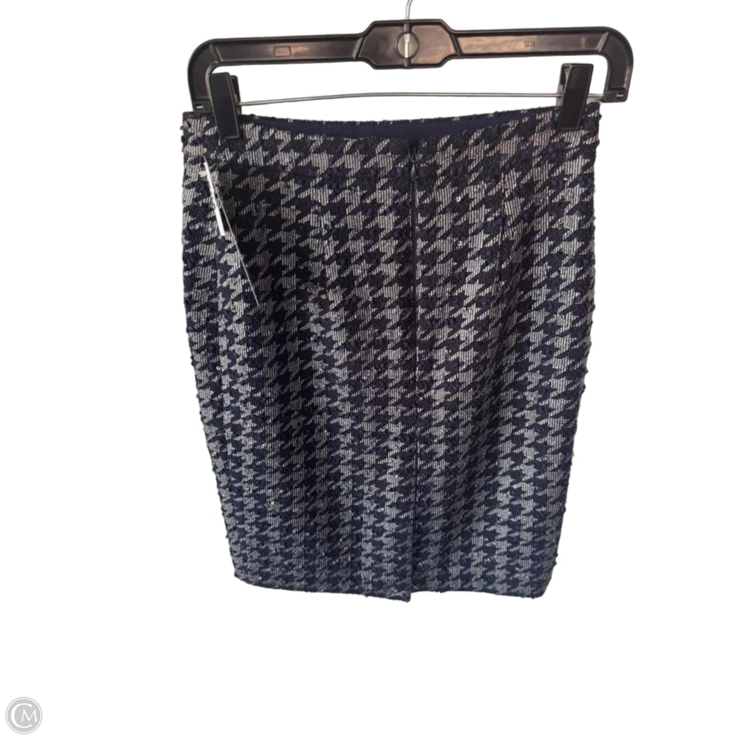 Skirt Mini & Short By Banana Republic In Blue & Silver, Size: 0p