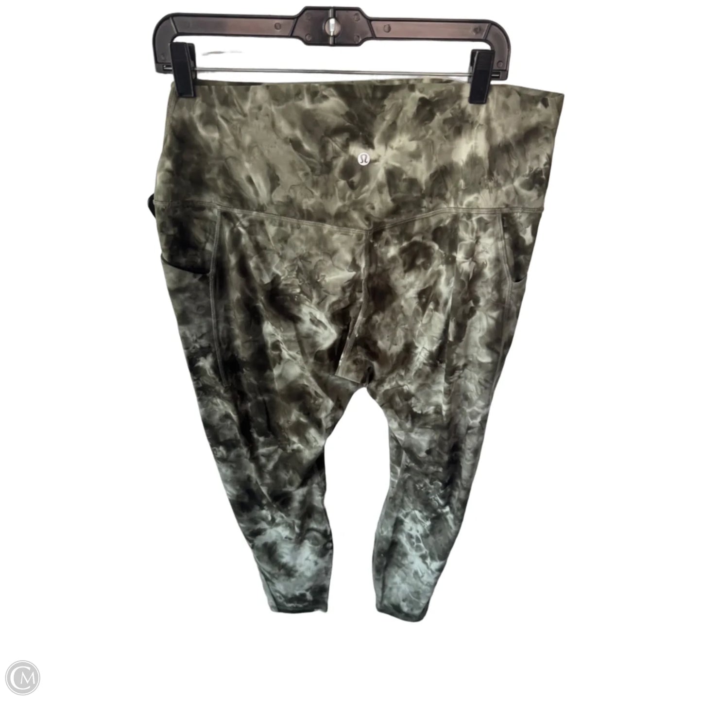 Athletic Leggings By Lululemon In Green, Size: 16