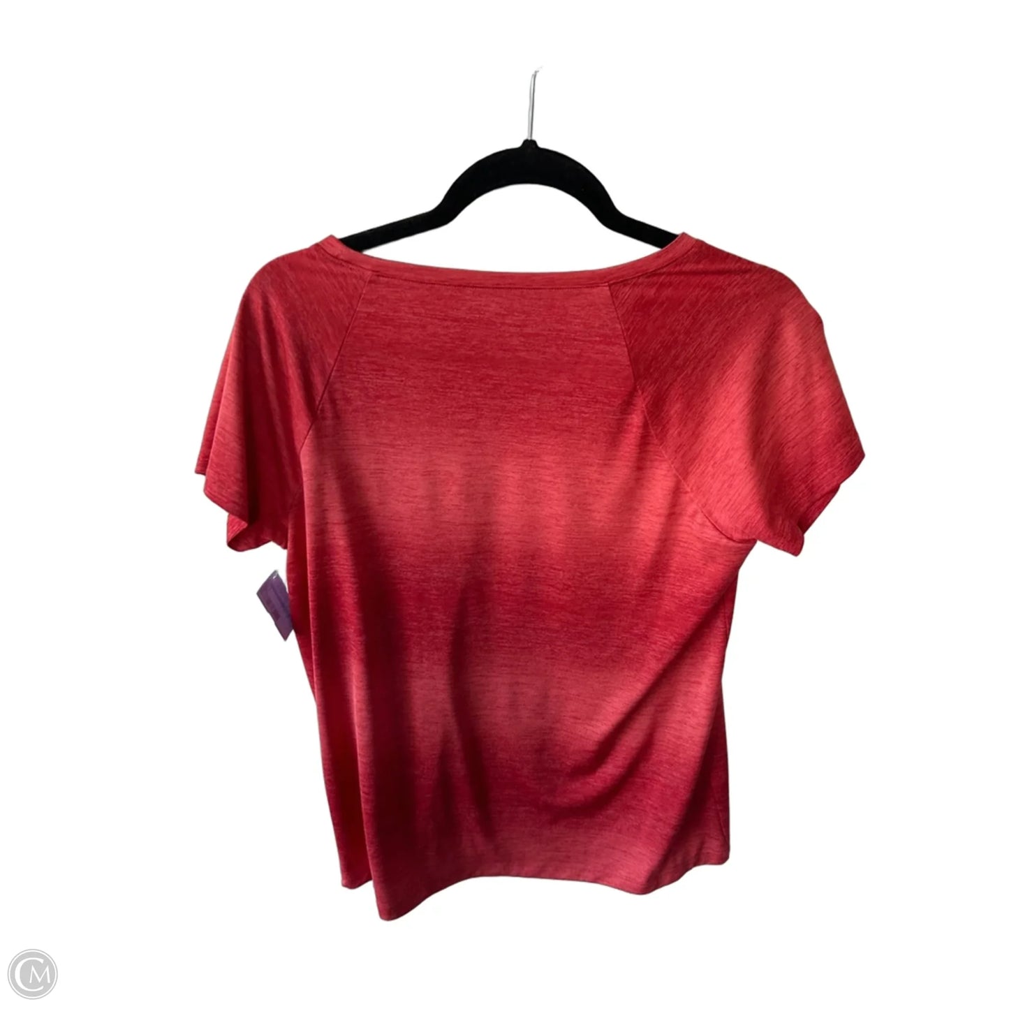 Athletic Top Short Sleeve By Eddie Bauer In Red, Size: L