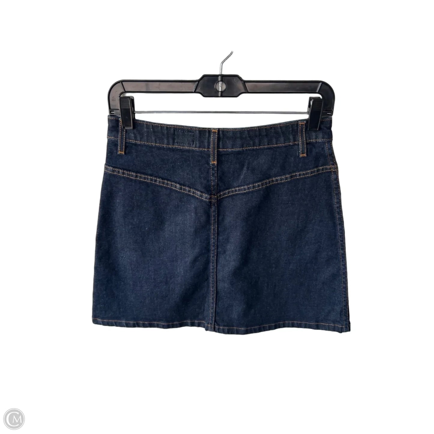 Skirt Mini & Short By Adriano Goldschmied In Blue Denim, Size: 6