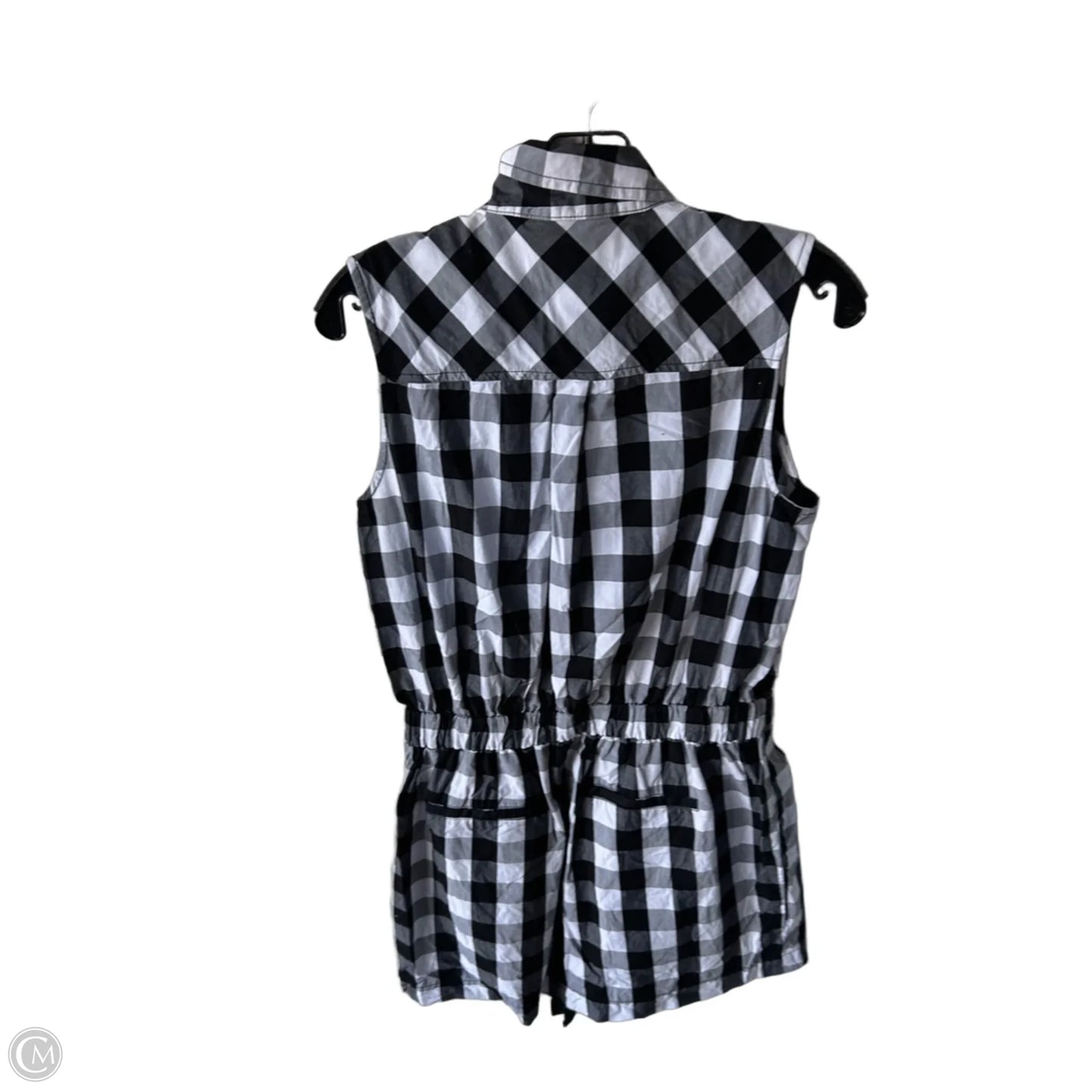 Romper Designer By Kate Spade In Black & White, Size: M