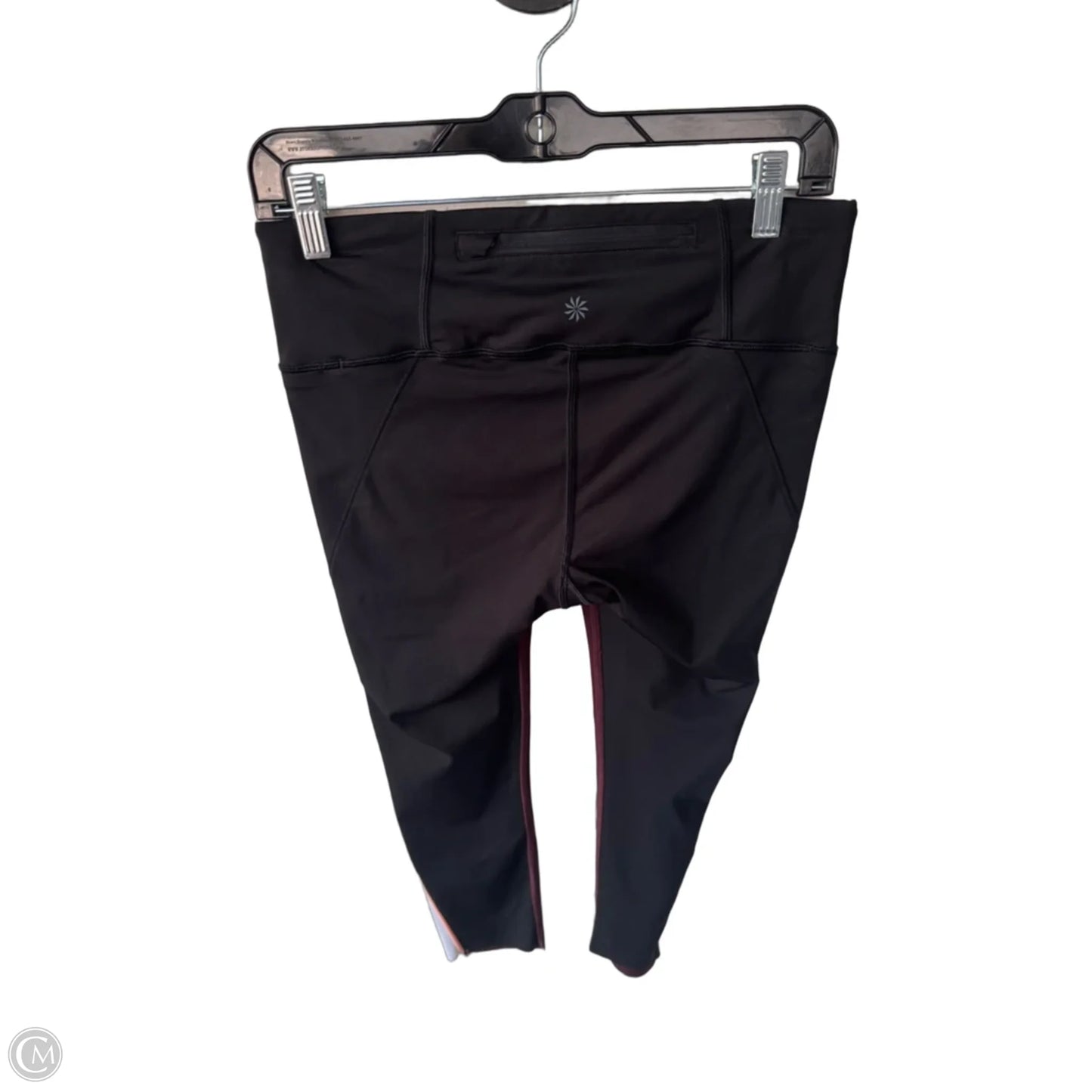 Athletic Leggings Capris By Athleta In Black & Red, Size: 4