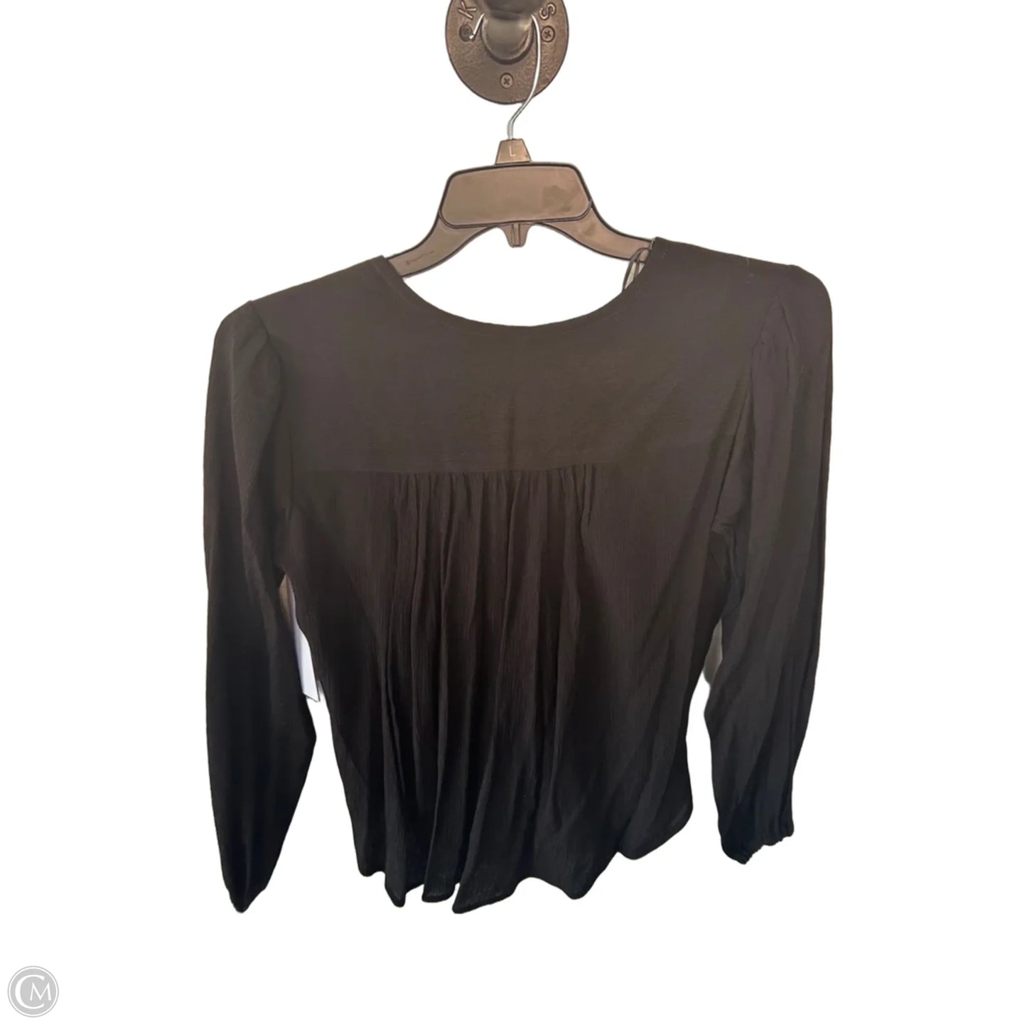 Top Long Sleeve By Free People In Black, Size: Xs