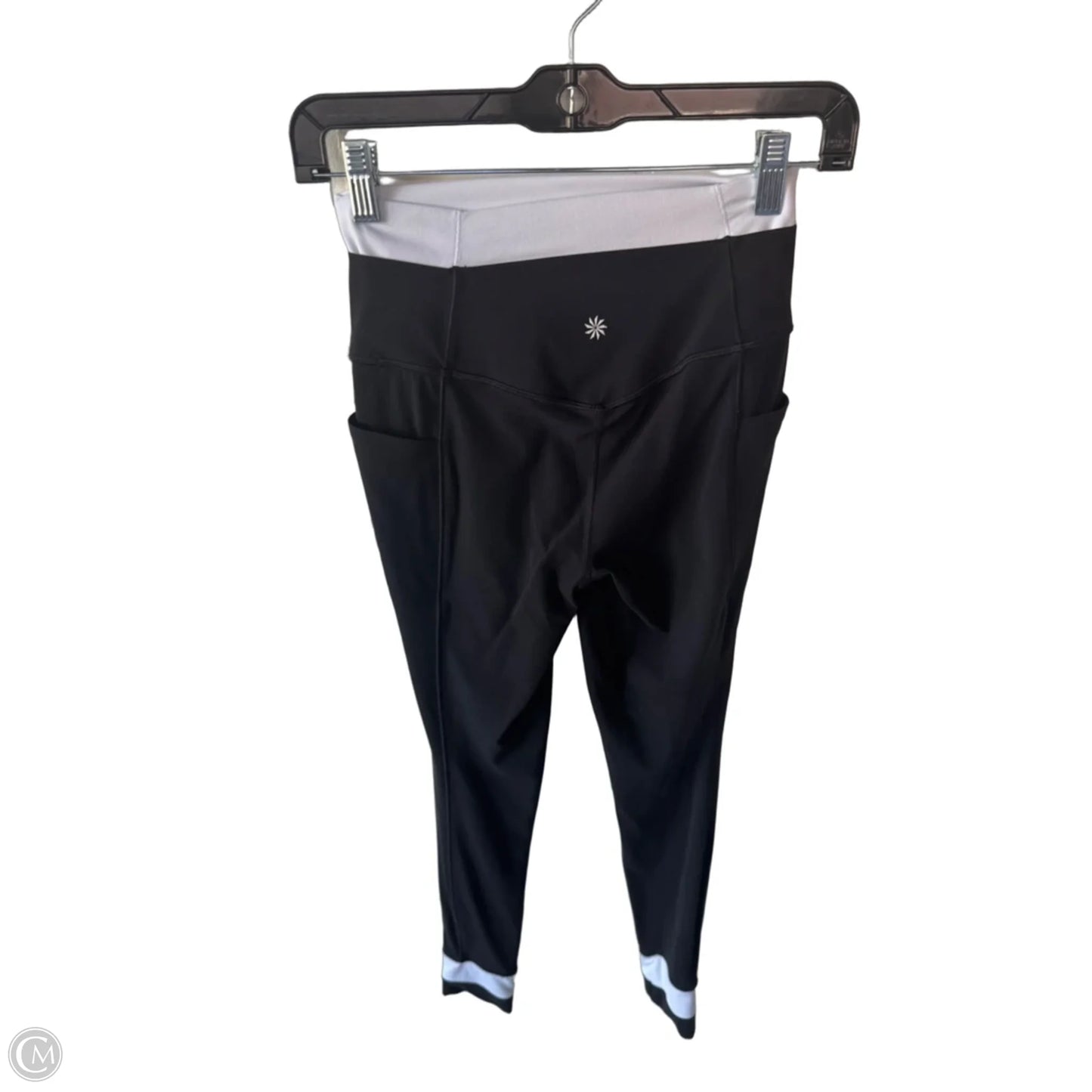 Athletic Leggings By Athleta In Black & White, Size: Xs