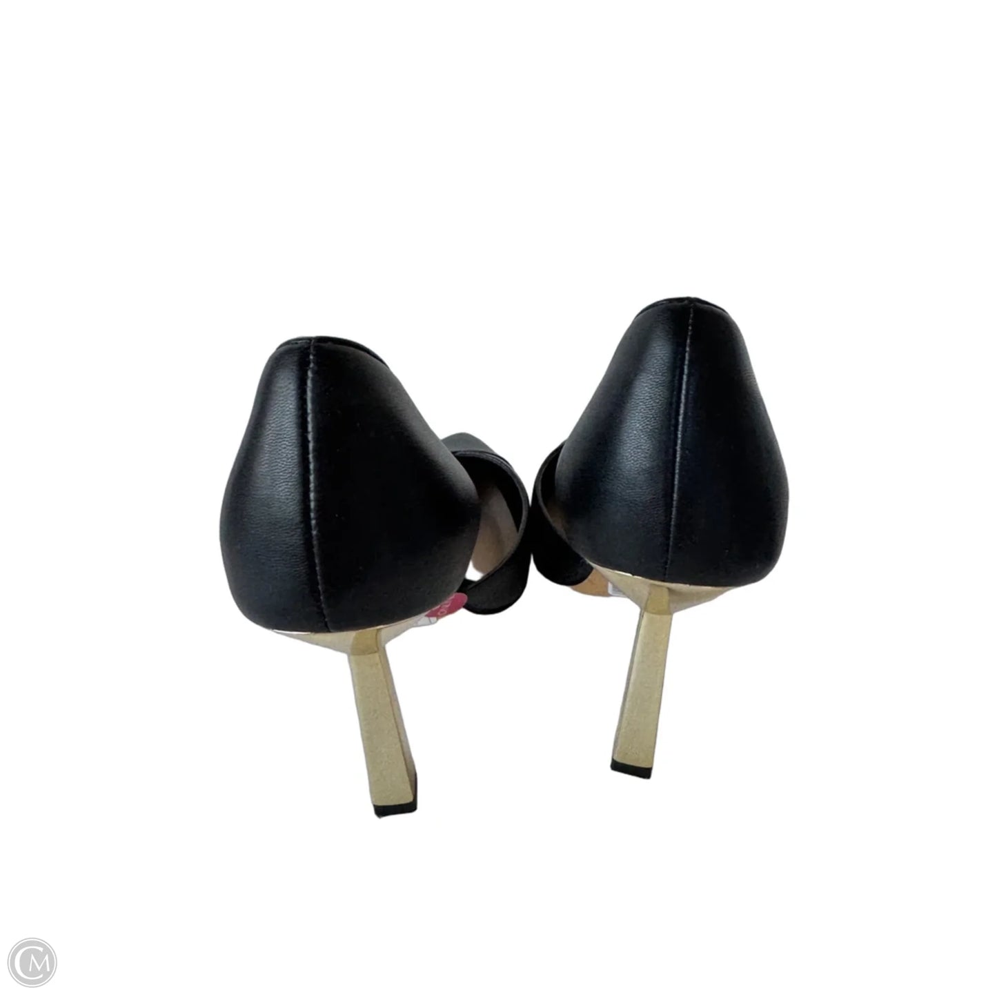 Shoes Heels Stiletto By Aldo In Black & Gold, Size: 8.5
