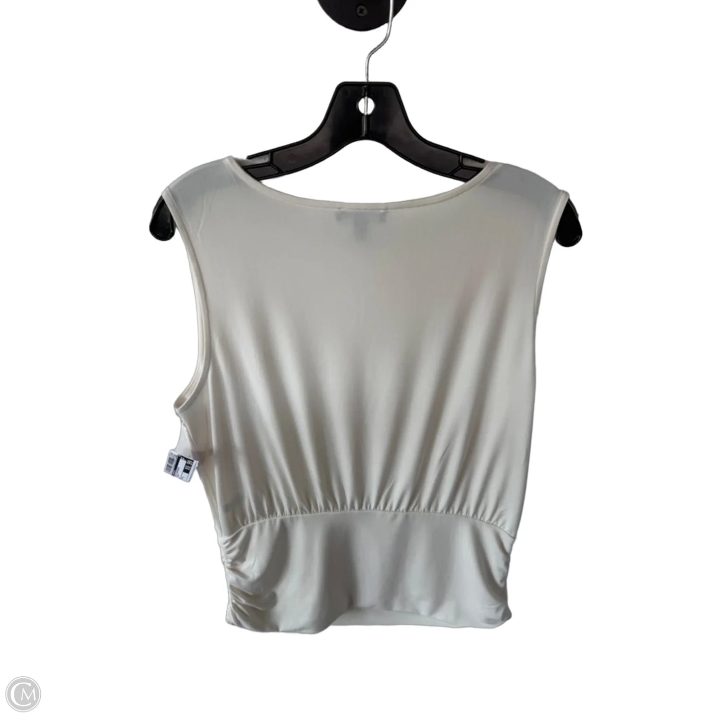Top Sleeveless By Express In Cream, Size: L